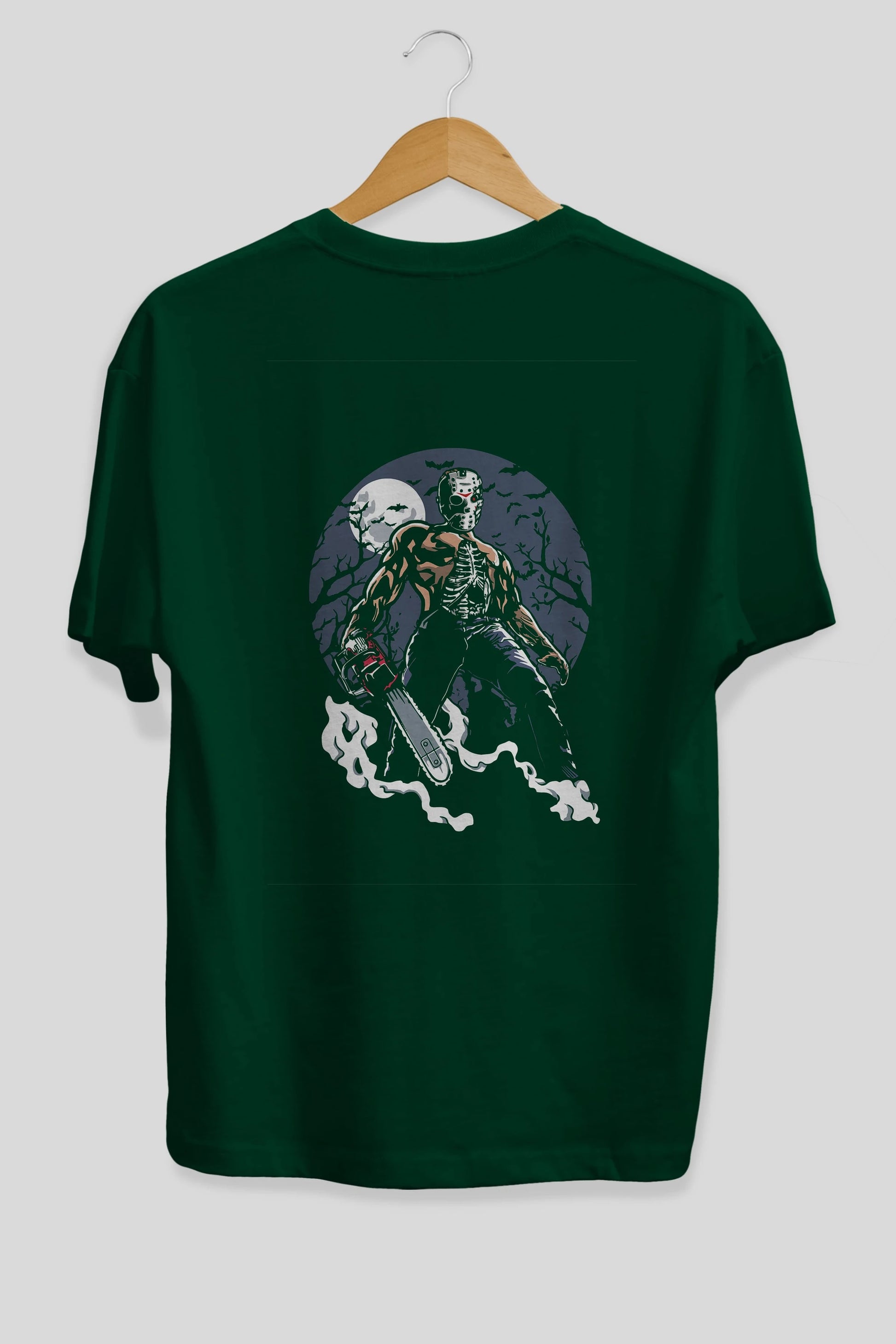 Evil Killer Arka Baskılı Oversize t-shirt Erkek Kadın Unisex %100 Pamuk