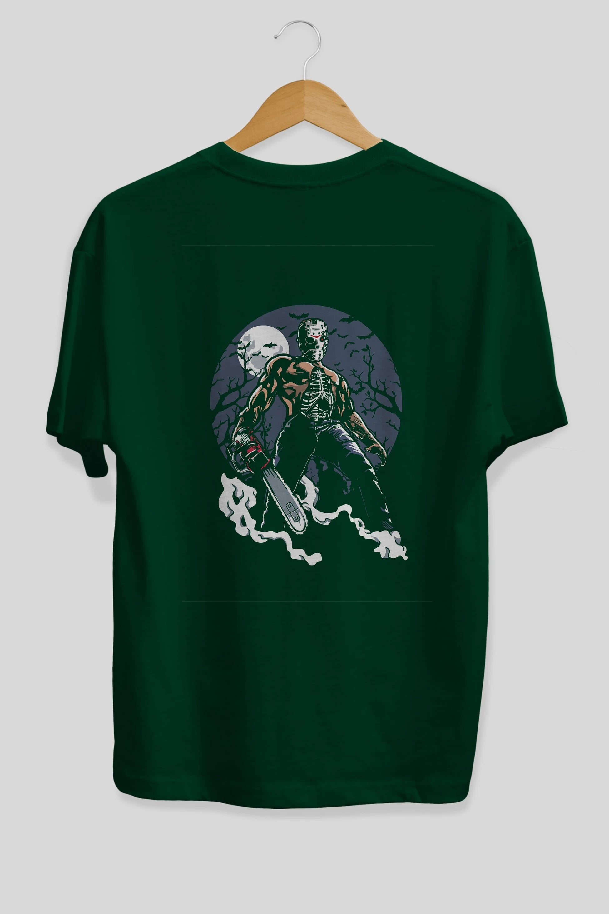 Evil Killer Arka Baskılı Oversize t-shirt Erkek Kadın Unisex %100 Pamuk