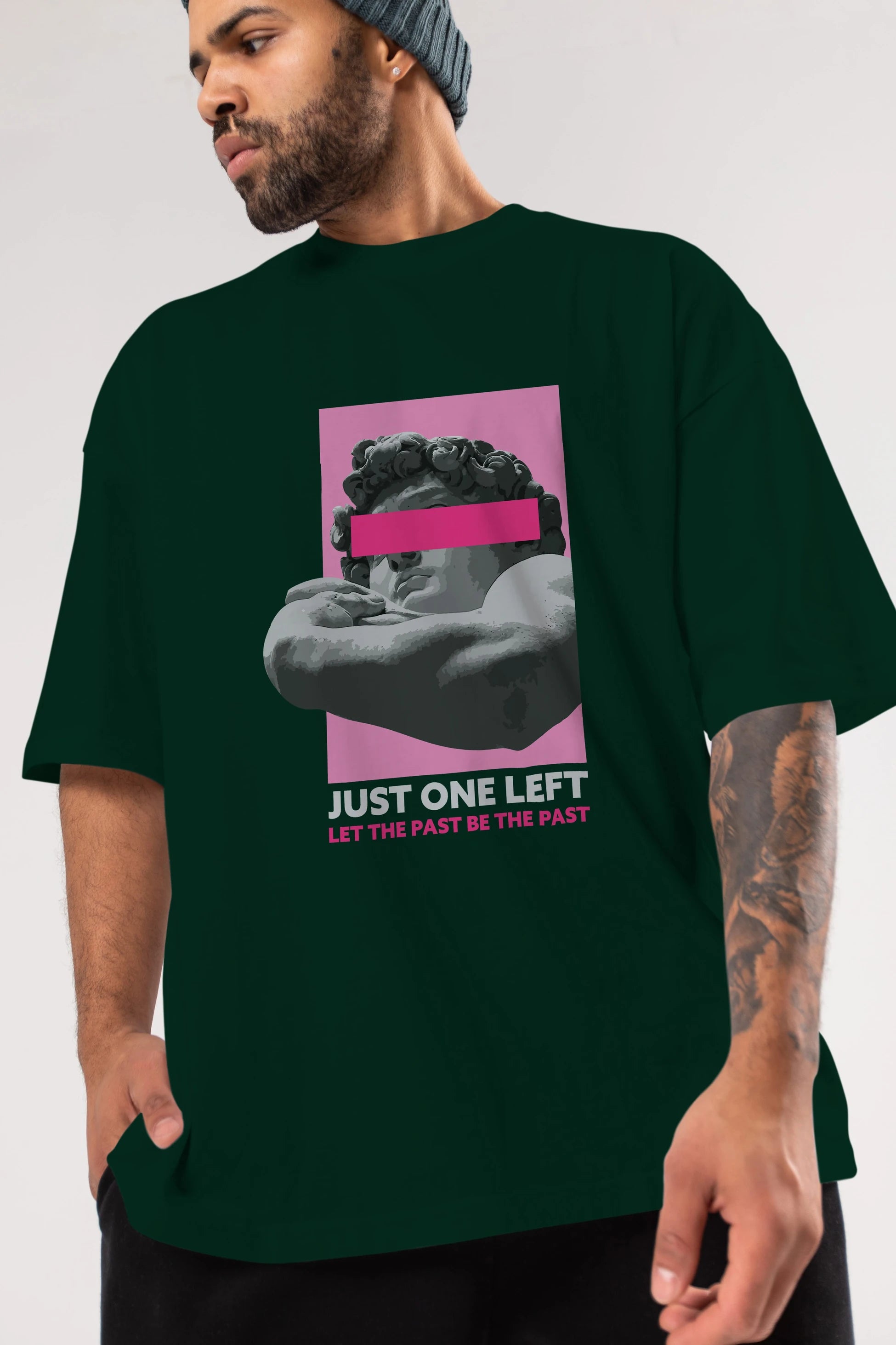 Just One Left Ön Baskılı Oversize t-shirt Erkek Kadın Unisex