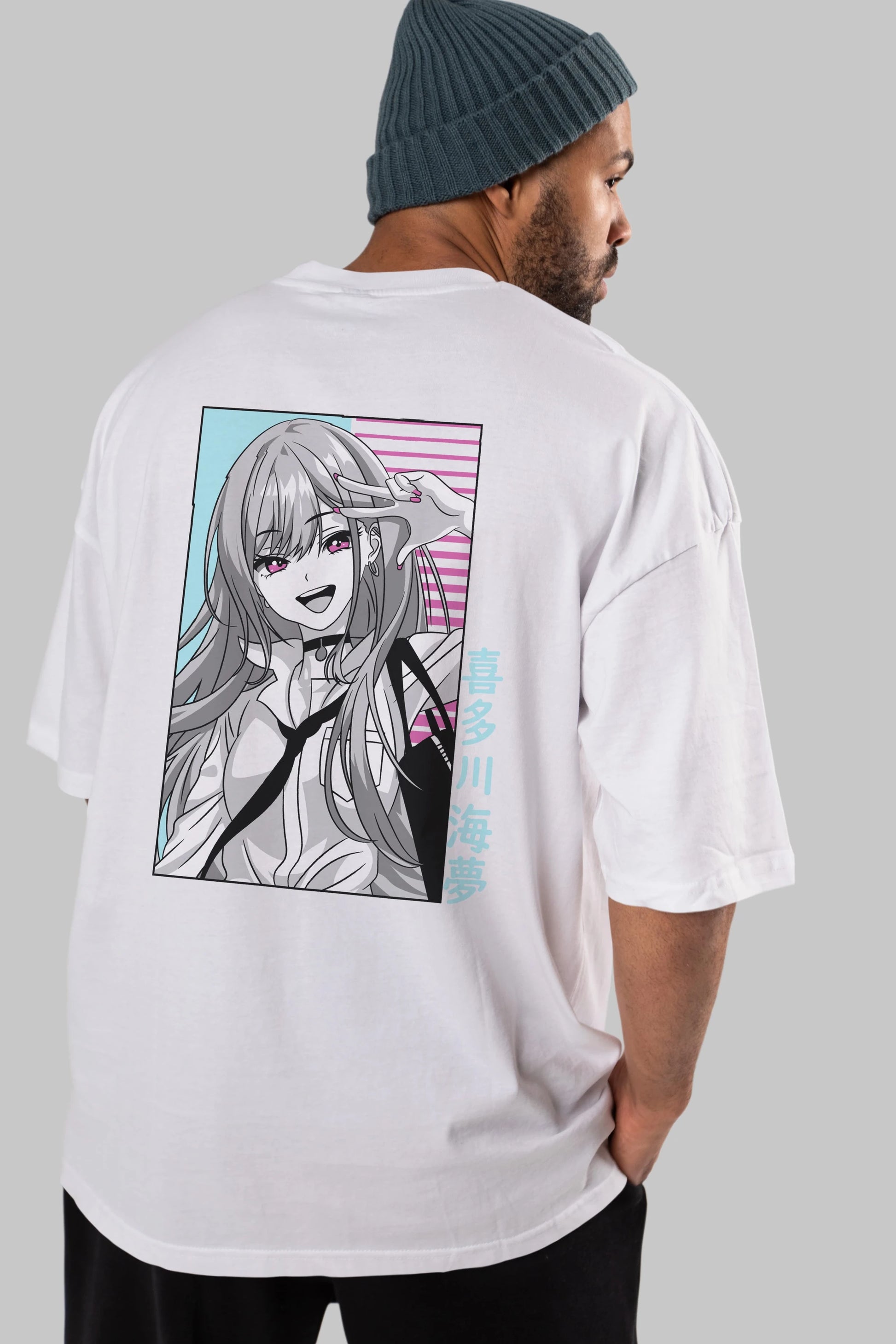 Marin Kitagawa 1 Anime Arka Baskılı Oversize t-shirt Erkek Kadın Unisex