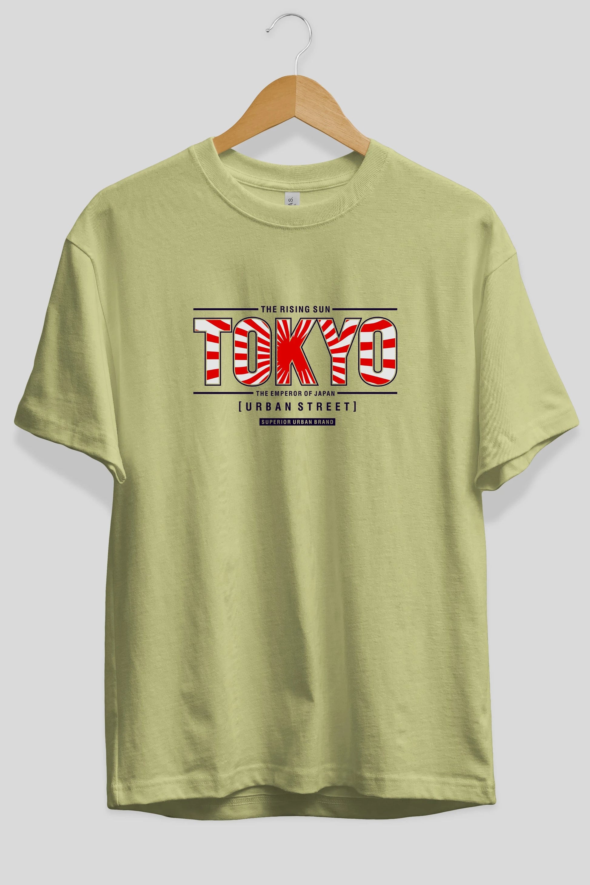 Tokyo Ön Baskılı Oversize t-shirt Erkek Kadın Unisex