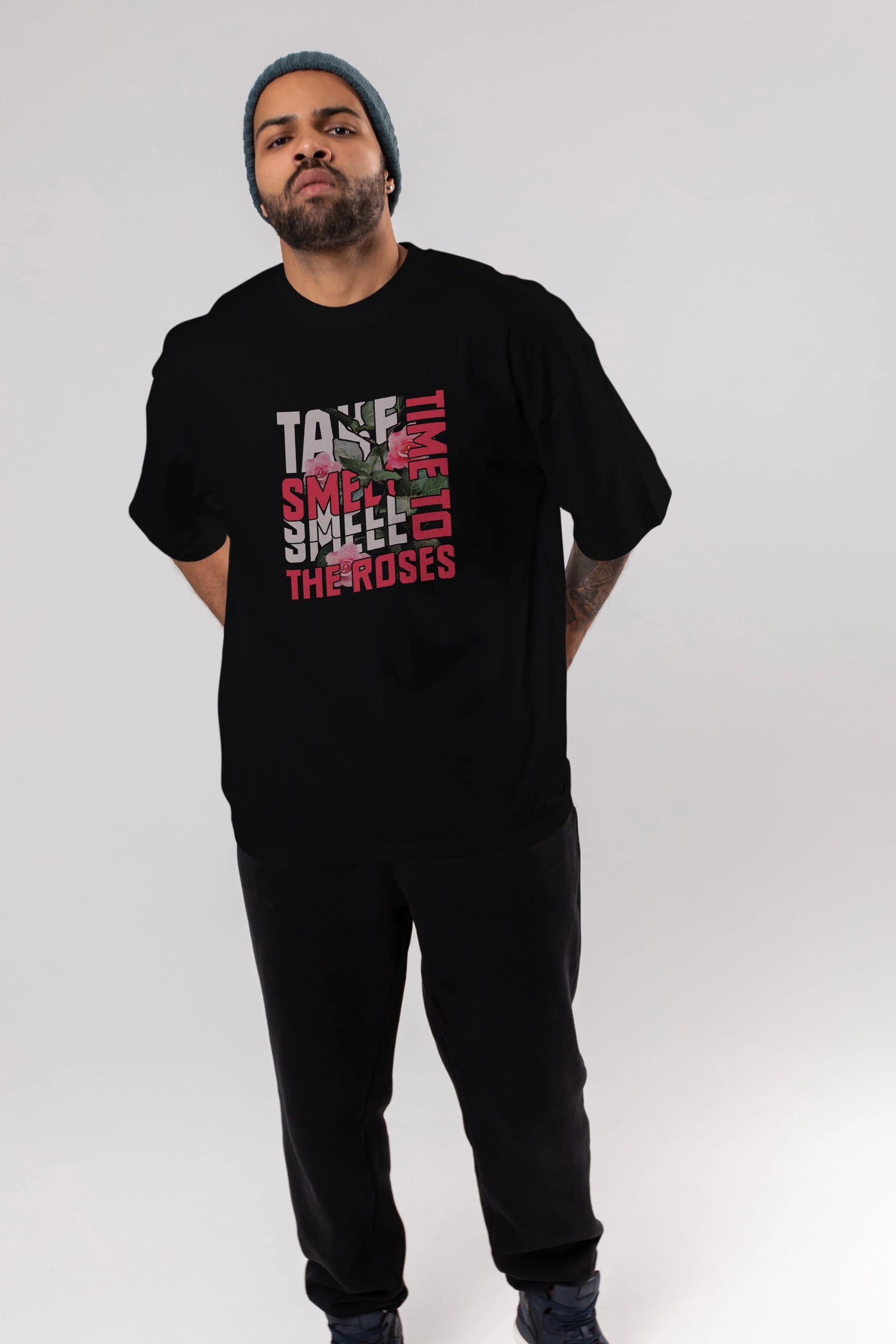 Take time to smell the roses Ön Baskılı Oversize t-shirt Erkek Kadın Unisex