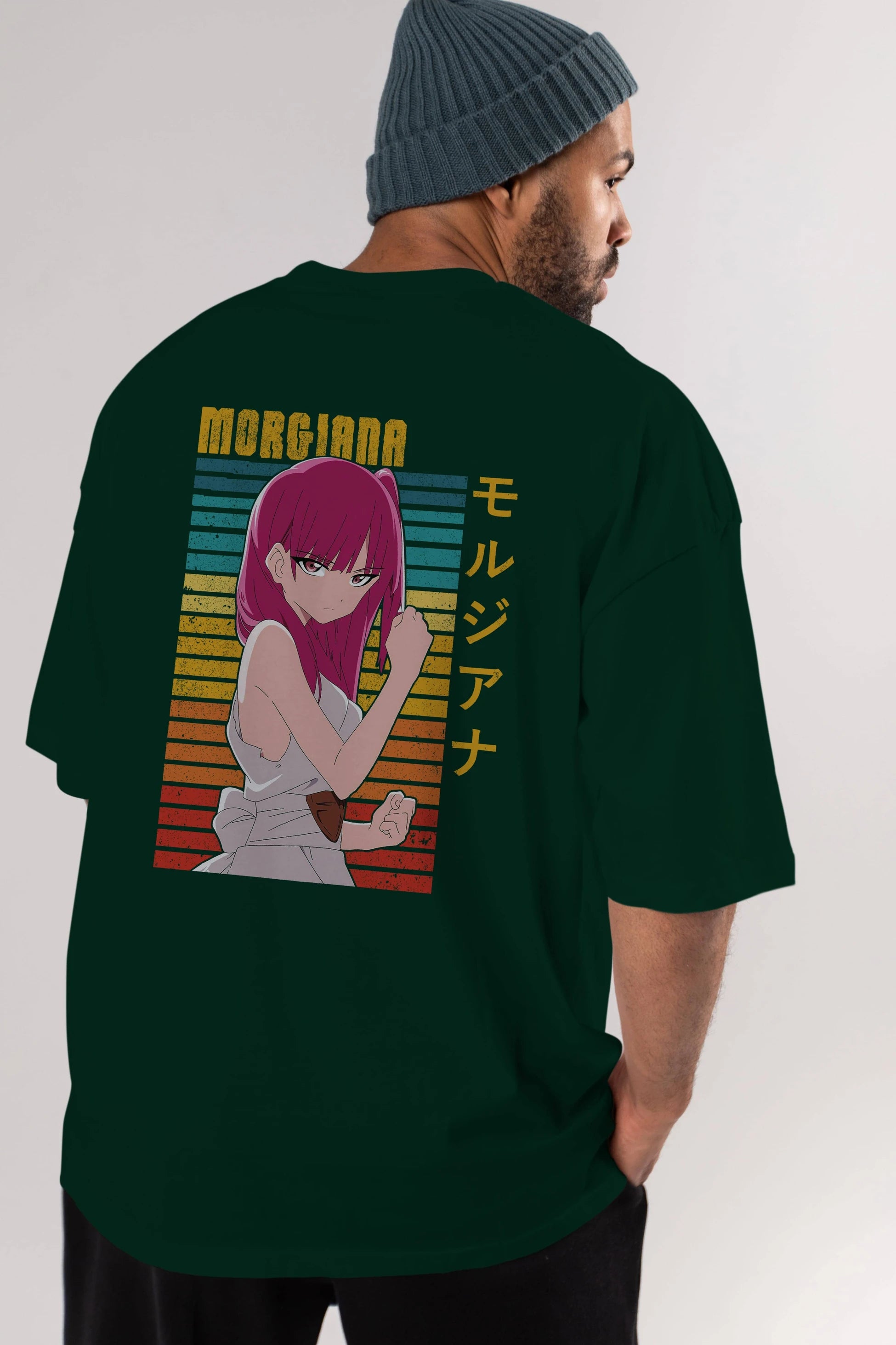Morgiana 3 Anime Arka Baskılı Oversize t-shirt Erkek Kadın Unisex
