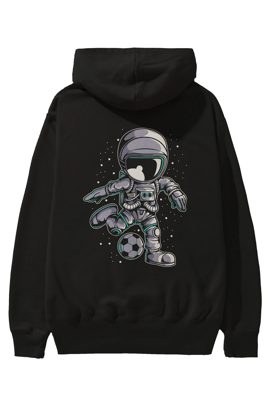 Astronaut Soccer (2) Arka Baskılı Hoodie Oversize Kapüşonlu Sweatshirt Erkek Kadın Unisex