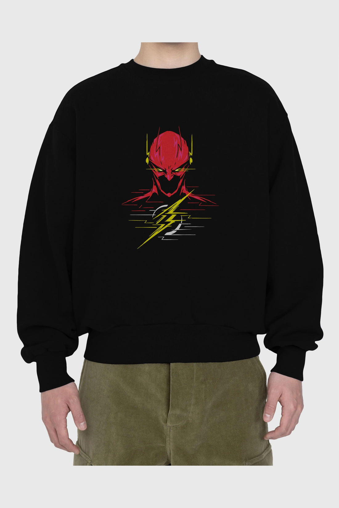 Flash Avengers (2) Ön Baskılı Oversize Sweatshirt Erkek Kadın Unisex