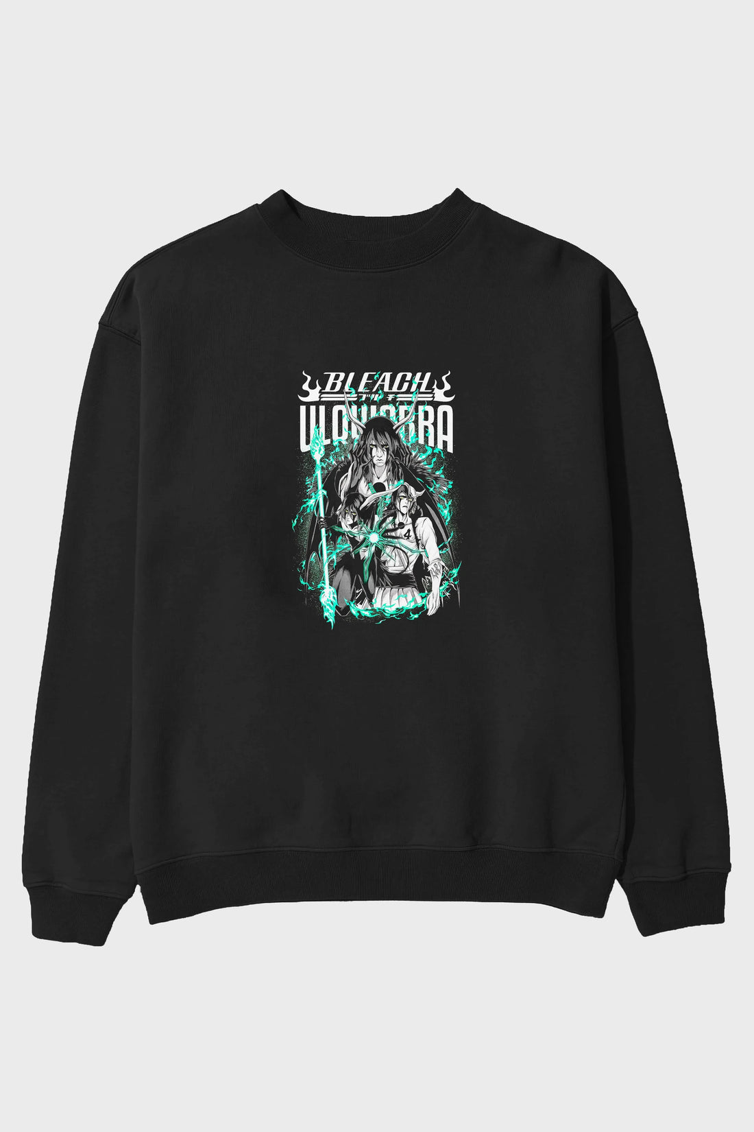 BLEACH(ULQUIARRA) Anime Ön Baskılı Oversize Sweatshirt Erkek Kadın Unisex