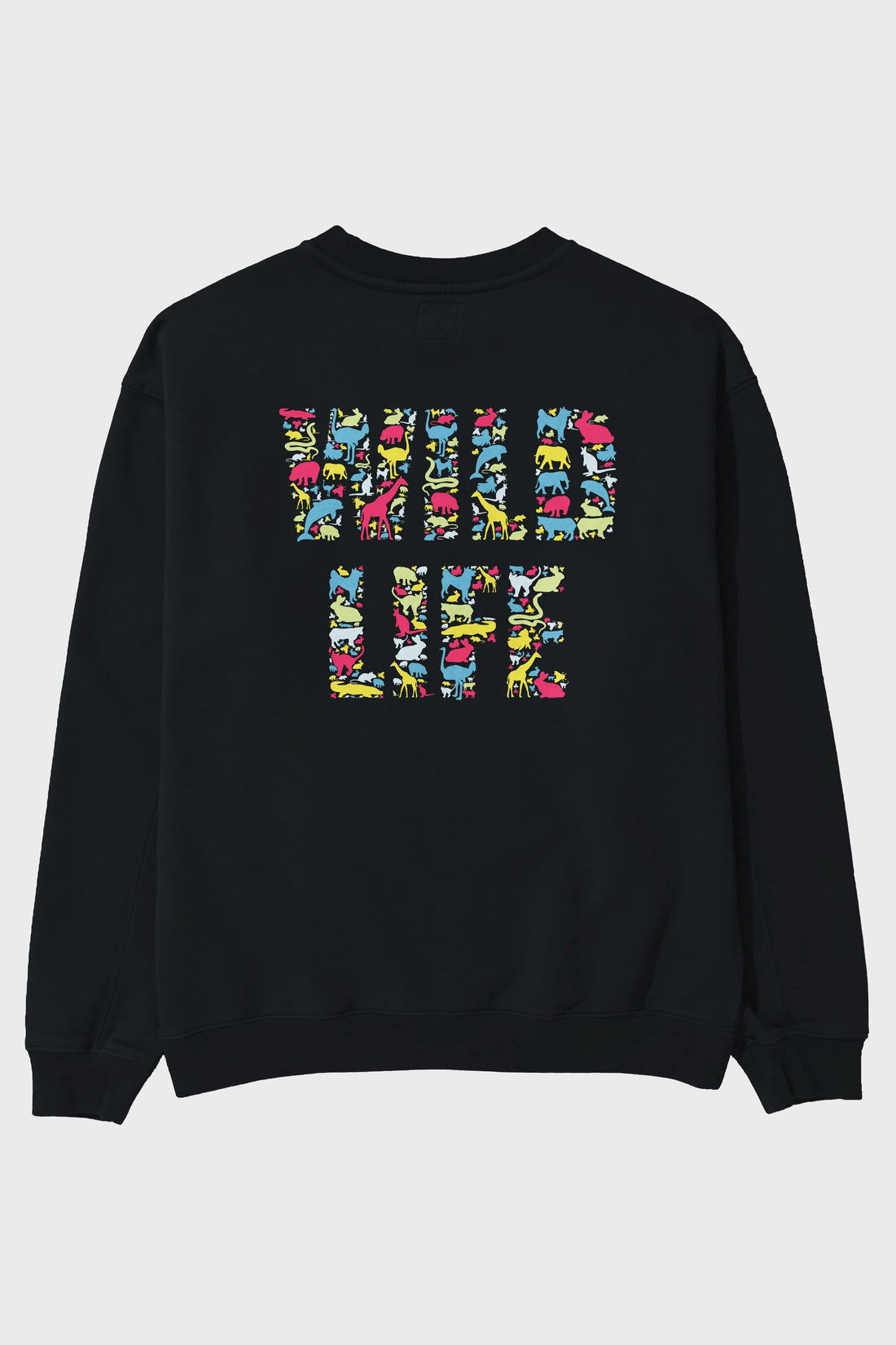 Wild Life Arka Baskılı Oversize Sweatshirt Erkek Kadın Unisex