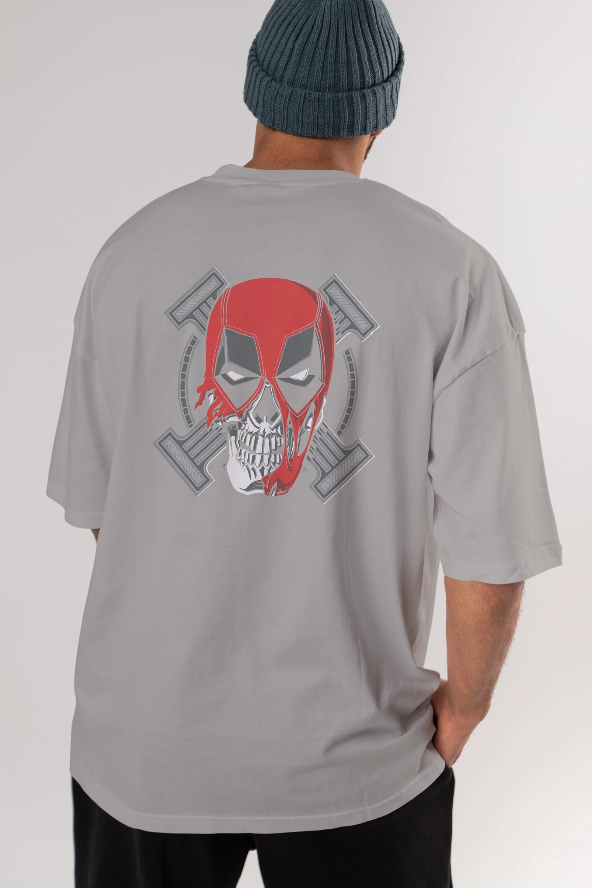 Deadpool (7) Arka Baskılı Oversize t-shirt Erkek Kadın Unisex %100 Pamuk Bisiklet Yaka tişort