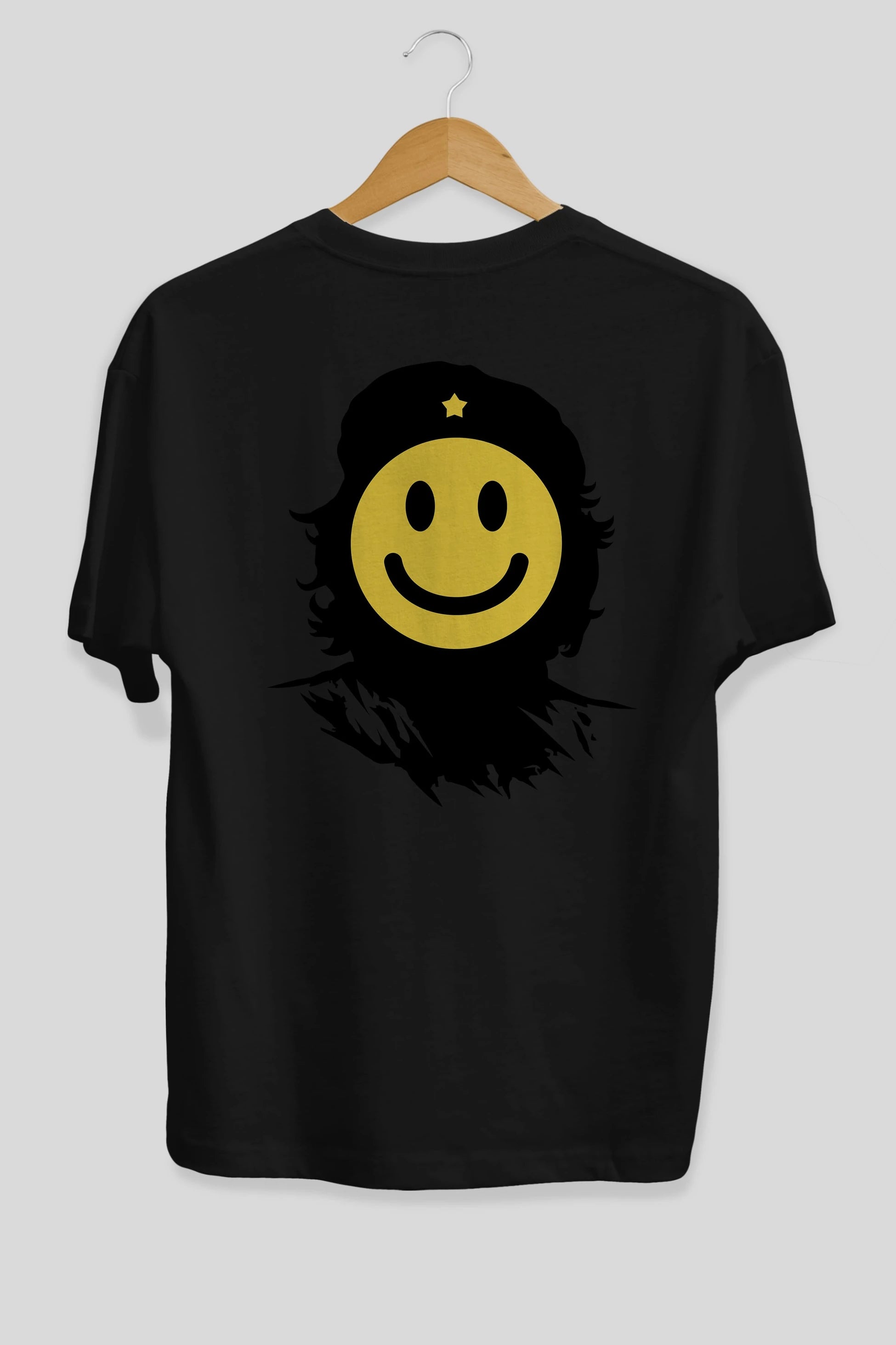 Che Smile Arka Baskılı Oversize t-shirt %100 pamuk Erkek Kadın Unisex