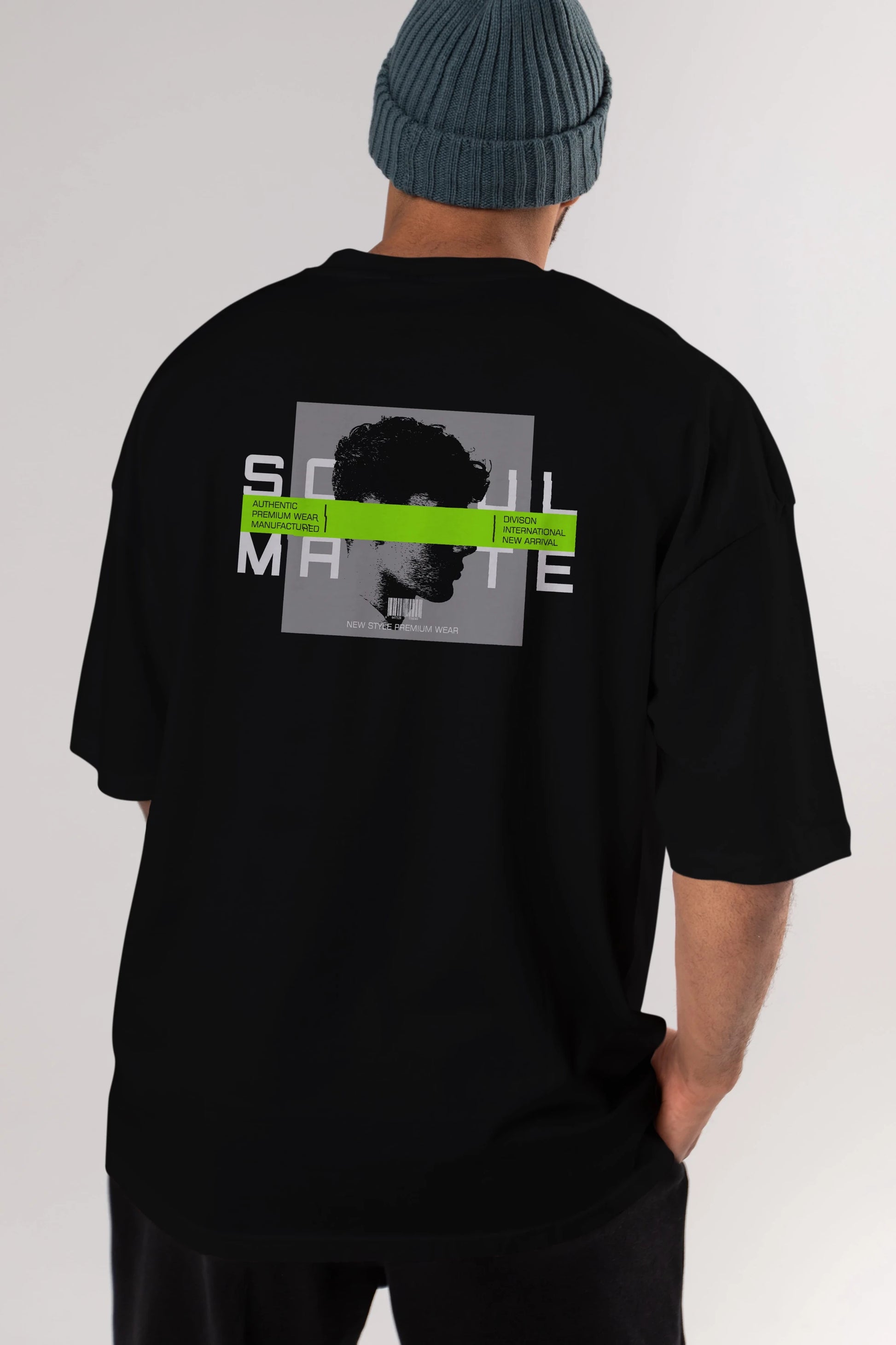 Soul Mate Arka Baskılı Oversize t-shirt Erkek Kadın Unisex