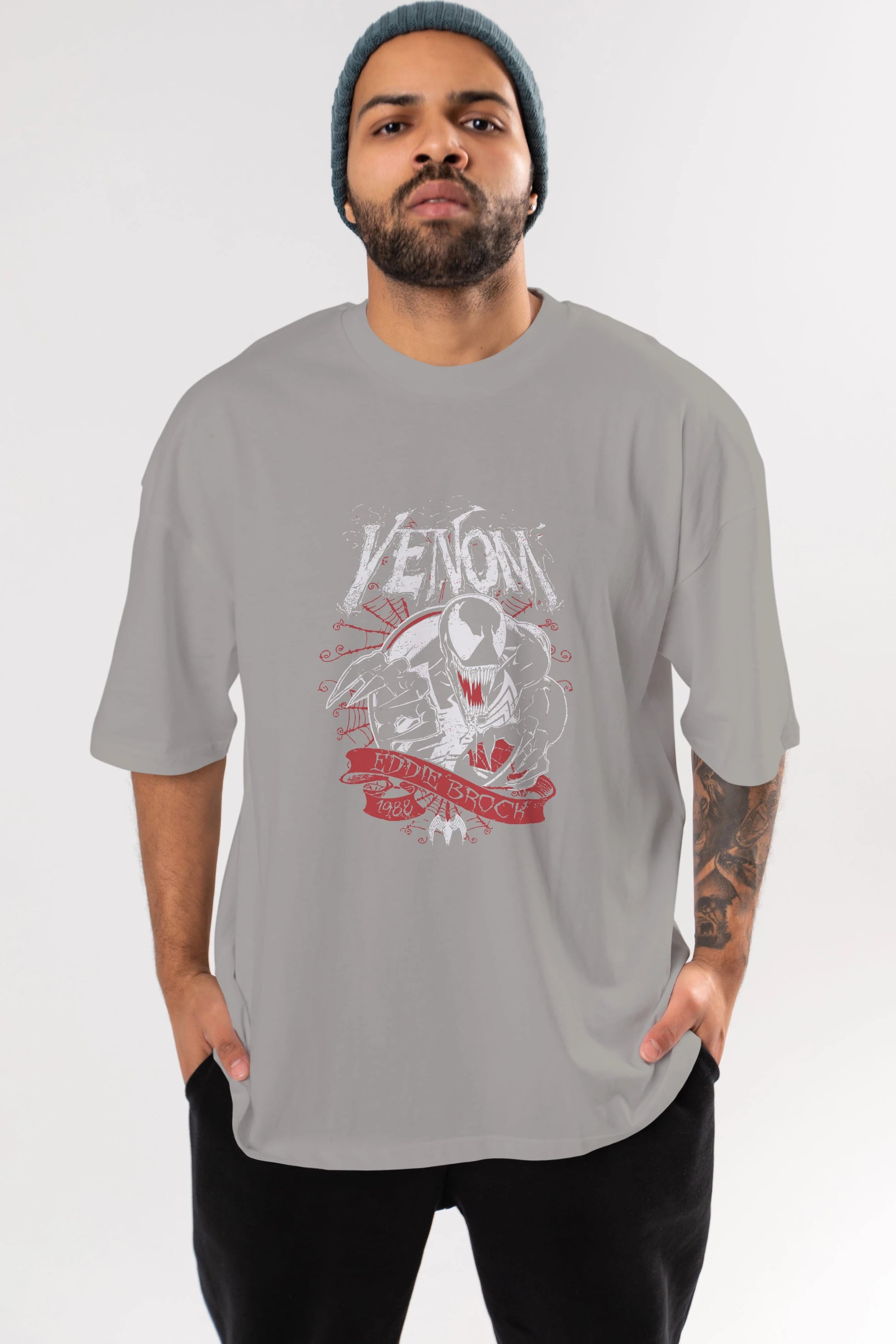Venom (11) Ön Baskılı Oversize t-shirt Erkek Kadın Unisex %100 Pamuk Bisiklet Yaka tişort
