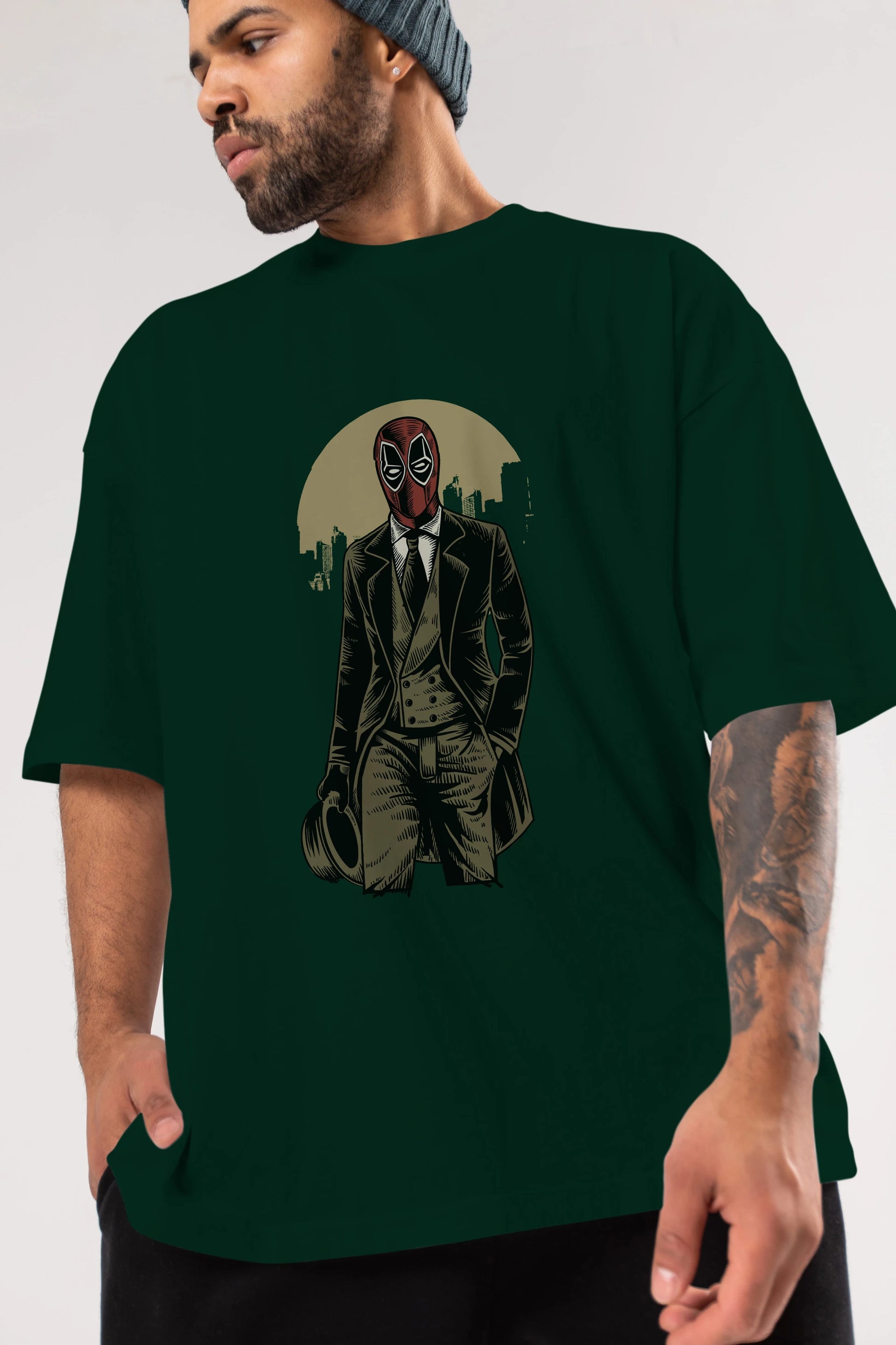 Classic Mercenary Ön Baskılı Oversize t-shirt Erkek Kadın Unisex %100 Pamuk tişort