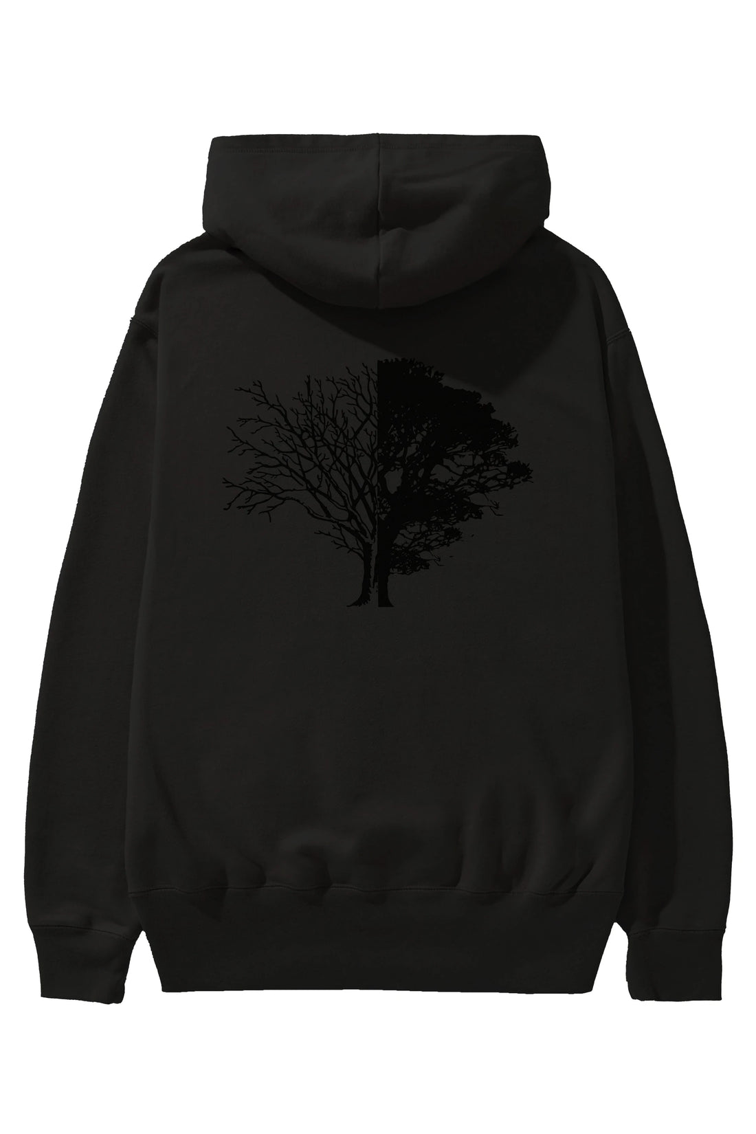 Life And Death Arka Baskılı Hoodie Oversize Kapüşonlu Sweatshirt Erkek Kadın Unisex