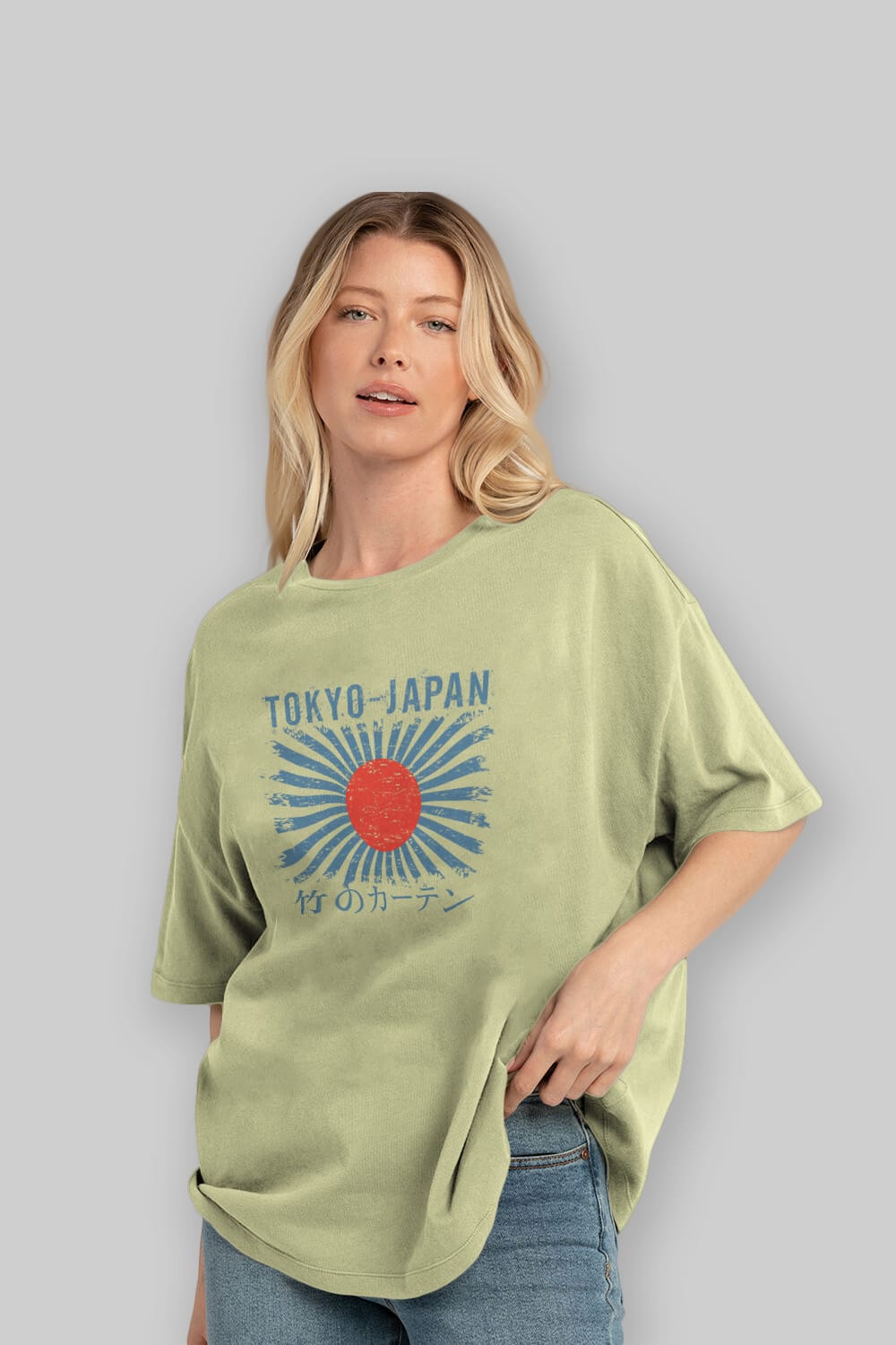 Tokyo Japan Ön Baskılı Oversize t-shirt Erkek Kadın Unisex