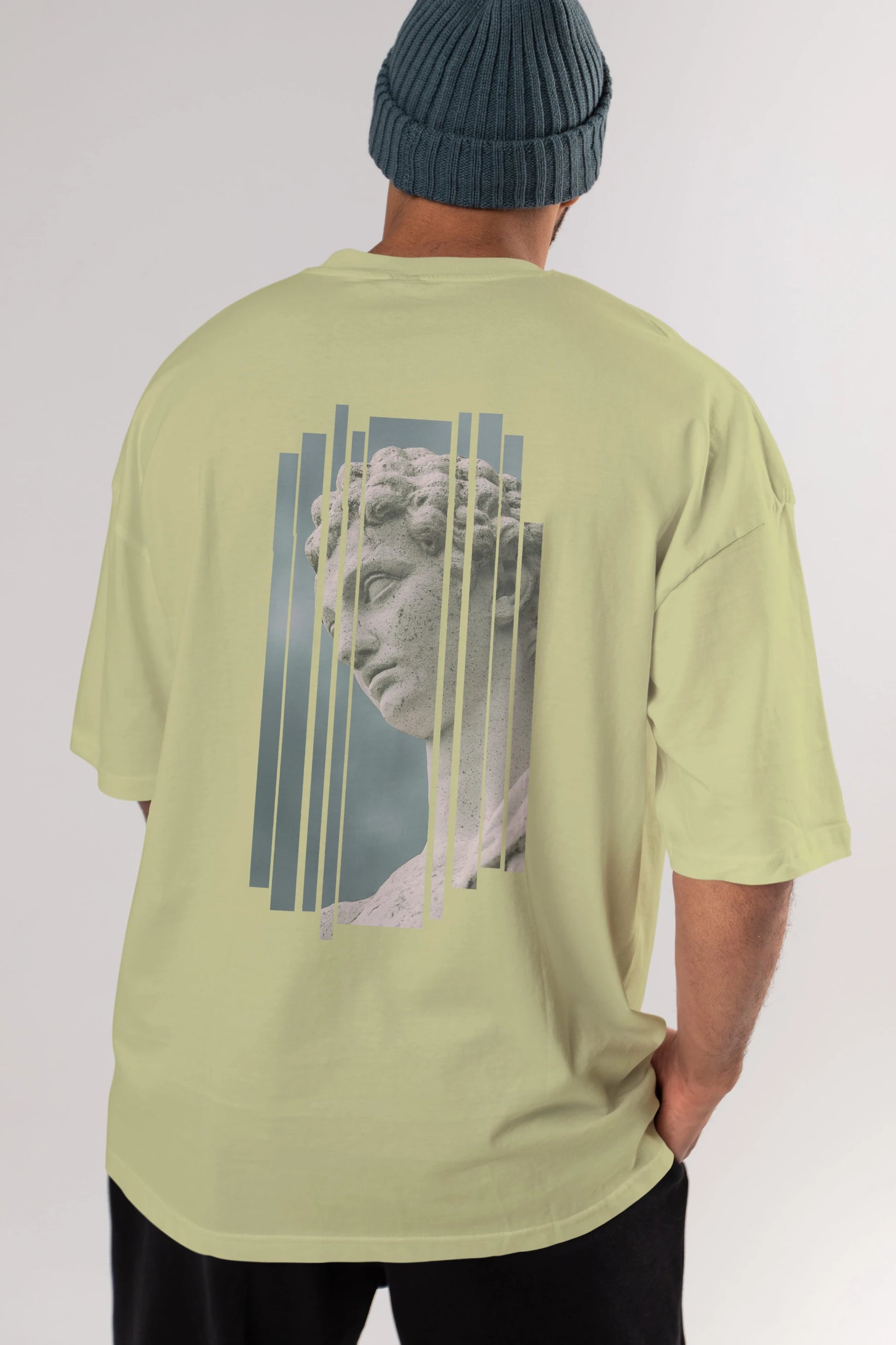 Aesthetic Sculpture Art Arka Baskılı Oversize t-shirt Erkek Kadın Unisex