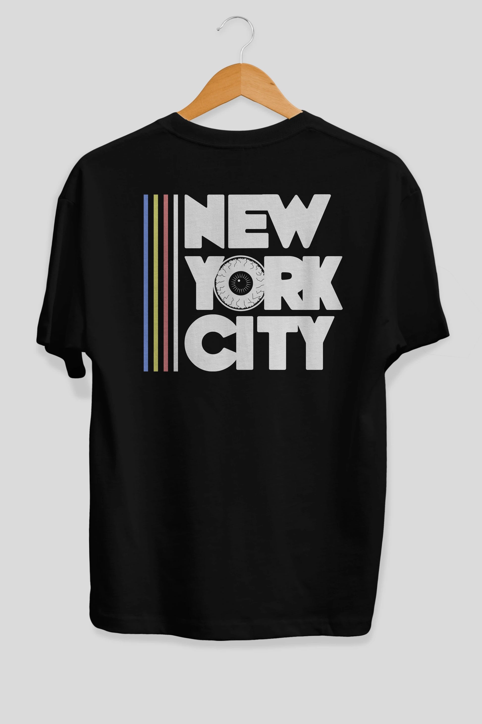New York City Style Arka Baskılı Oversize t-shirt Erkek Kadın Unisex