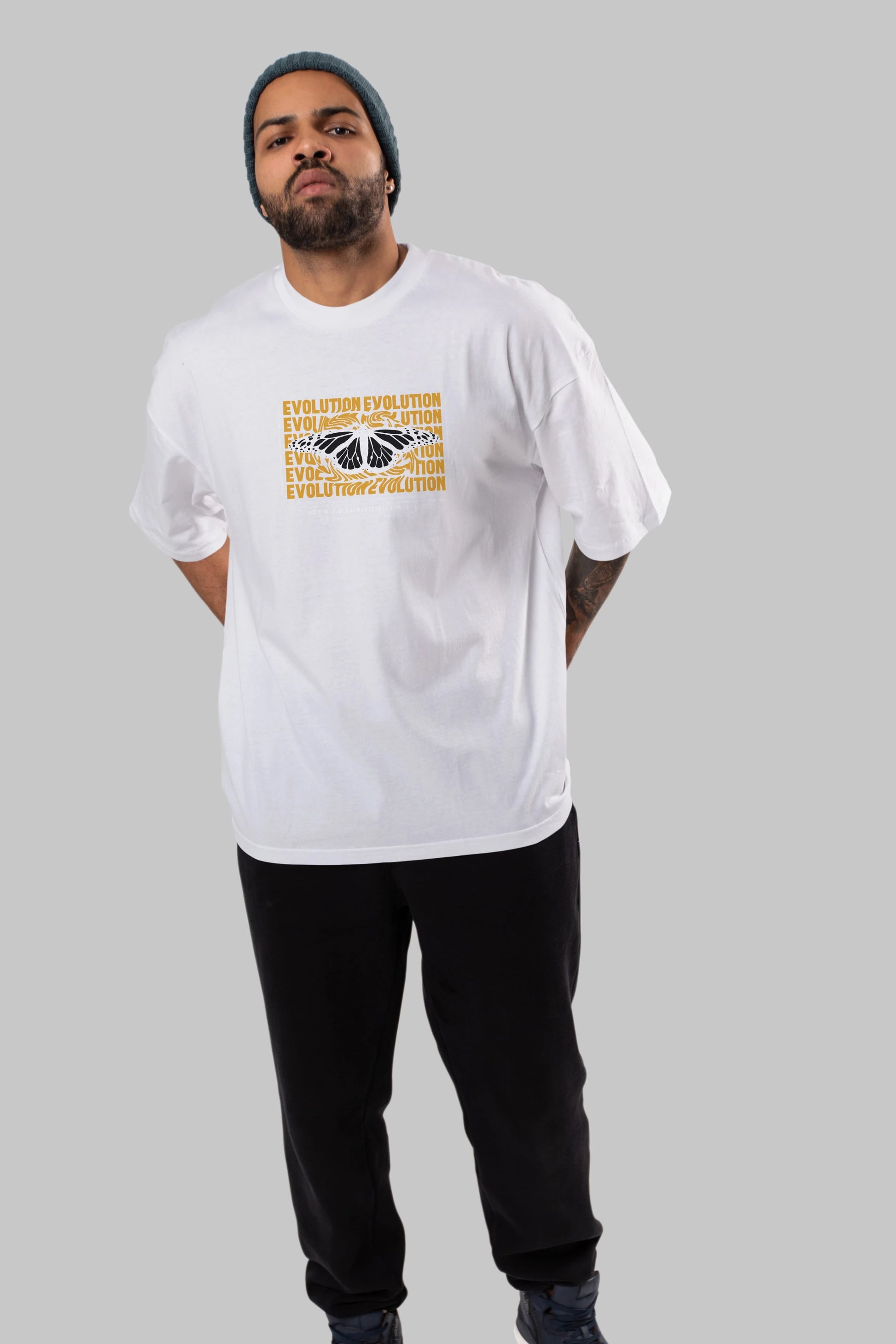 Evolution Urban Style Ön Baskılı Oversize t-shirt Erkek Kadın Unisex