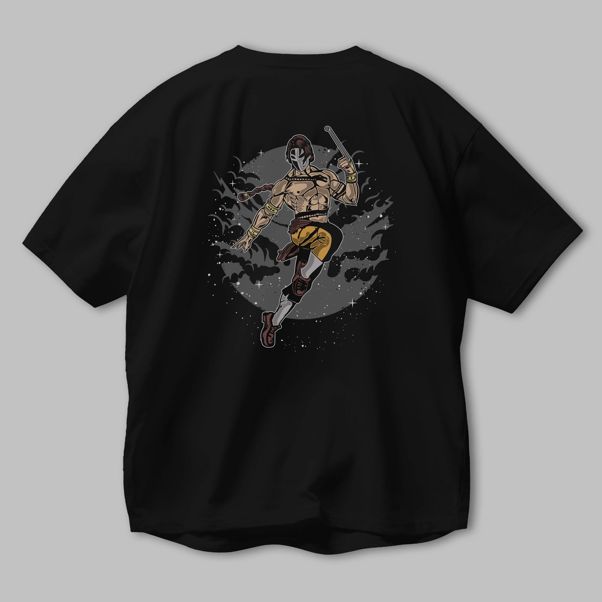Vega Arka Baskılı Oversize t-shirt Erkek Kadın Unisex %100 Pamuk