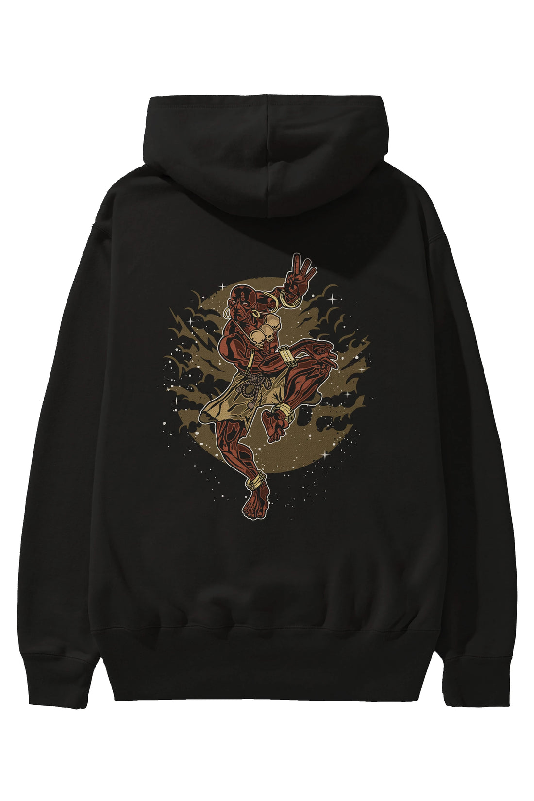 DHALSIM Arka Baskılı Hoodie Oversize Kapüşonlu Sweatshirt Erkek Kadın Unisex