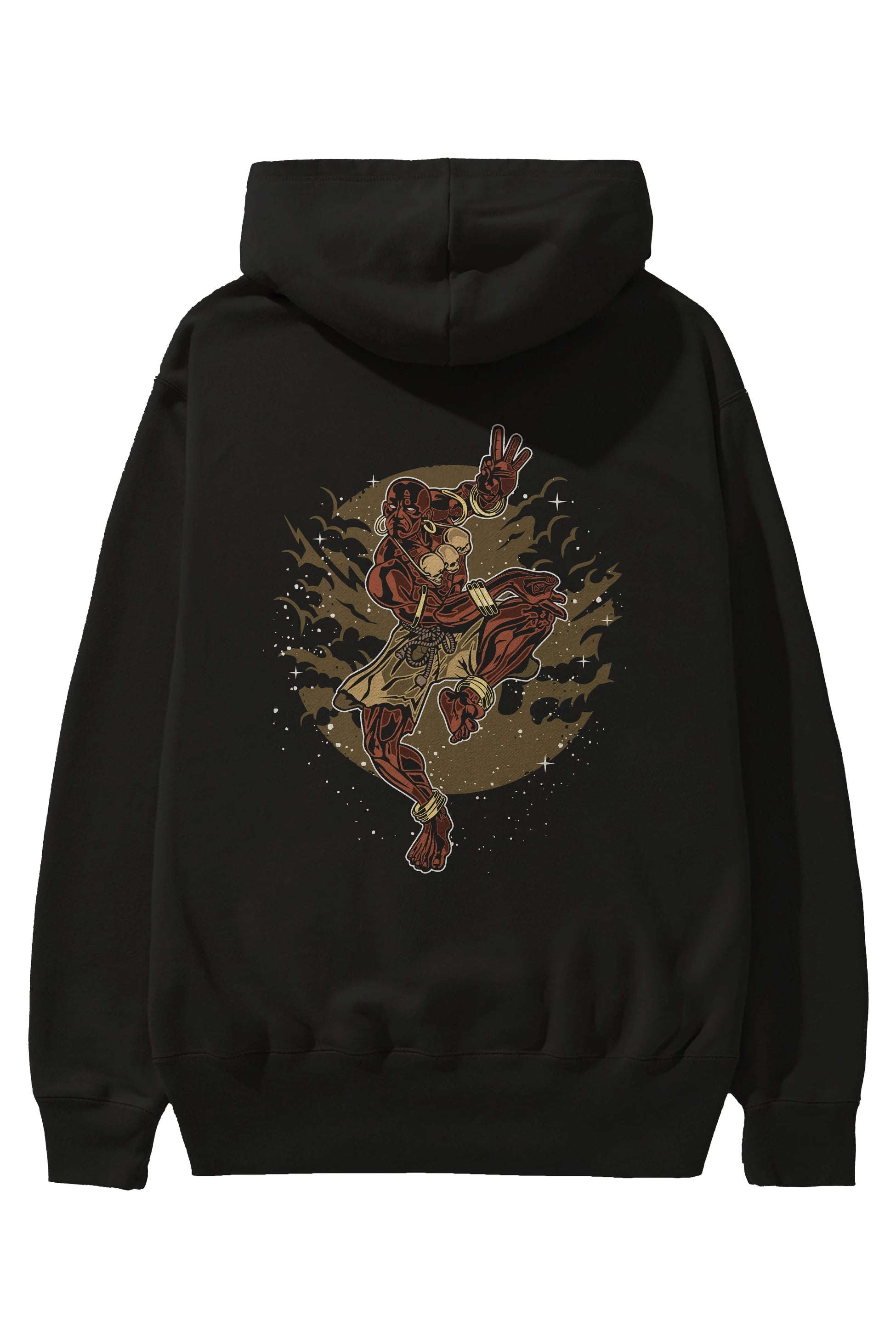 DHALSIM Arka Baskılı Hoodie Oversize Kapüşonlu Sweatshirt Erkek Kadın Unisex