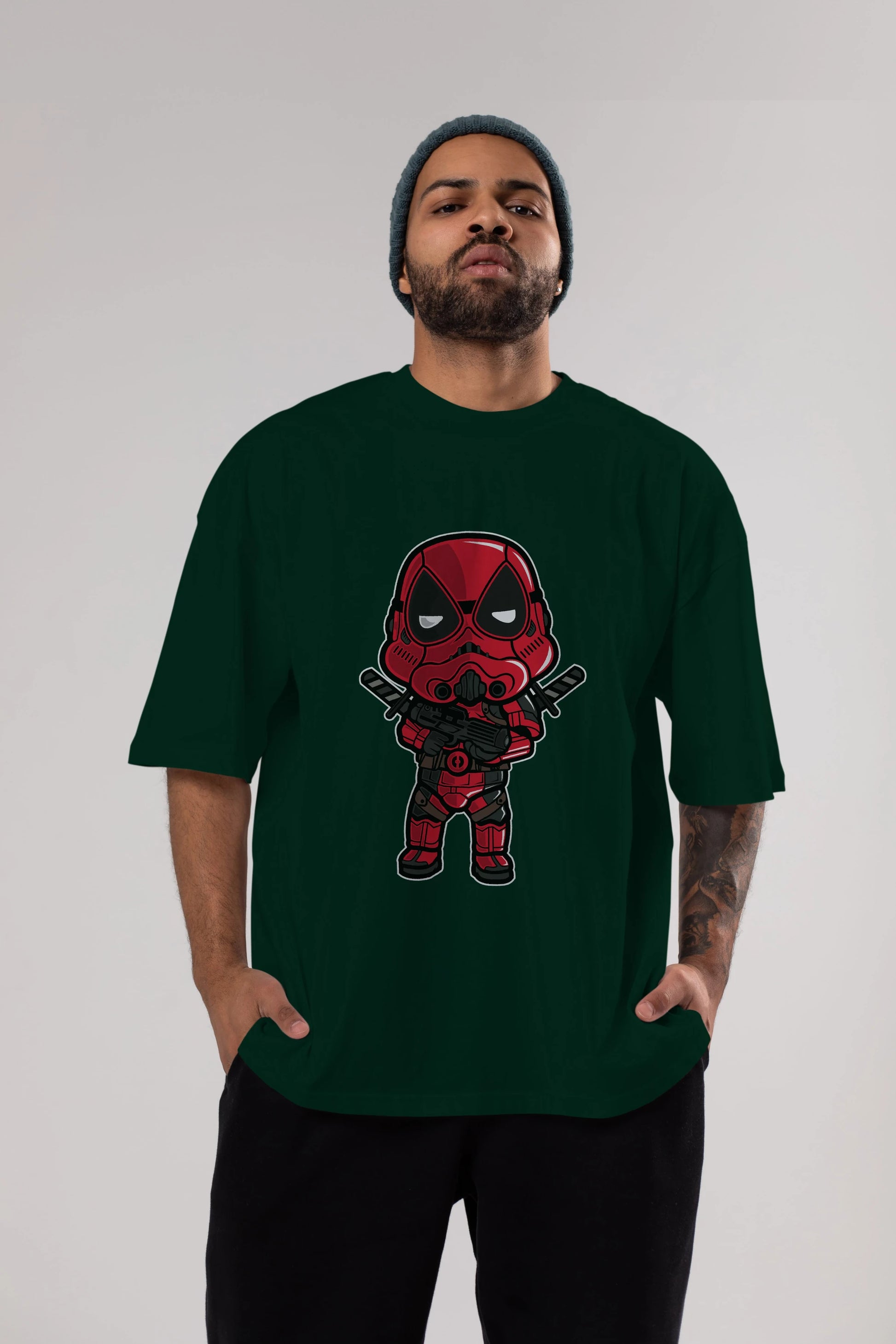Deadpool (22) Ön Baskılı Oversize t-shirt Erkek Kadın Unisex %100 Pamuk Bisiklet Yaka tişort