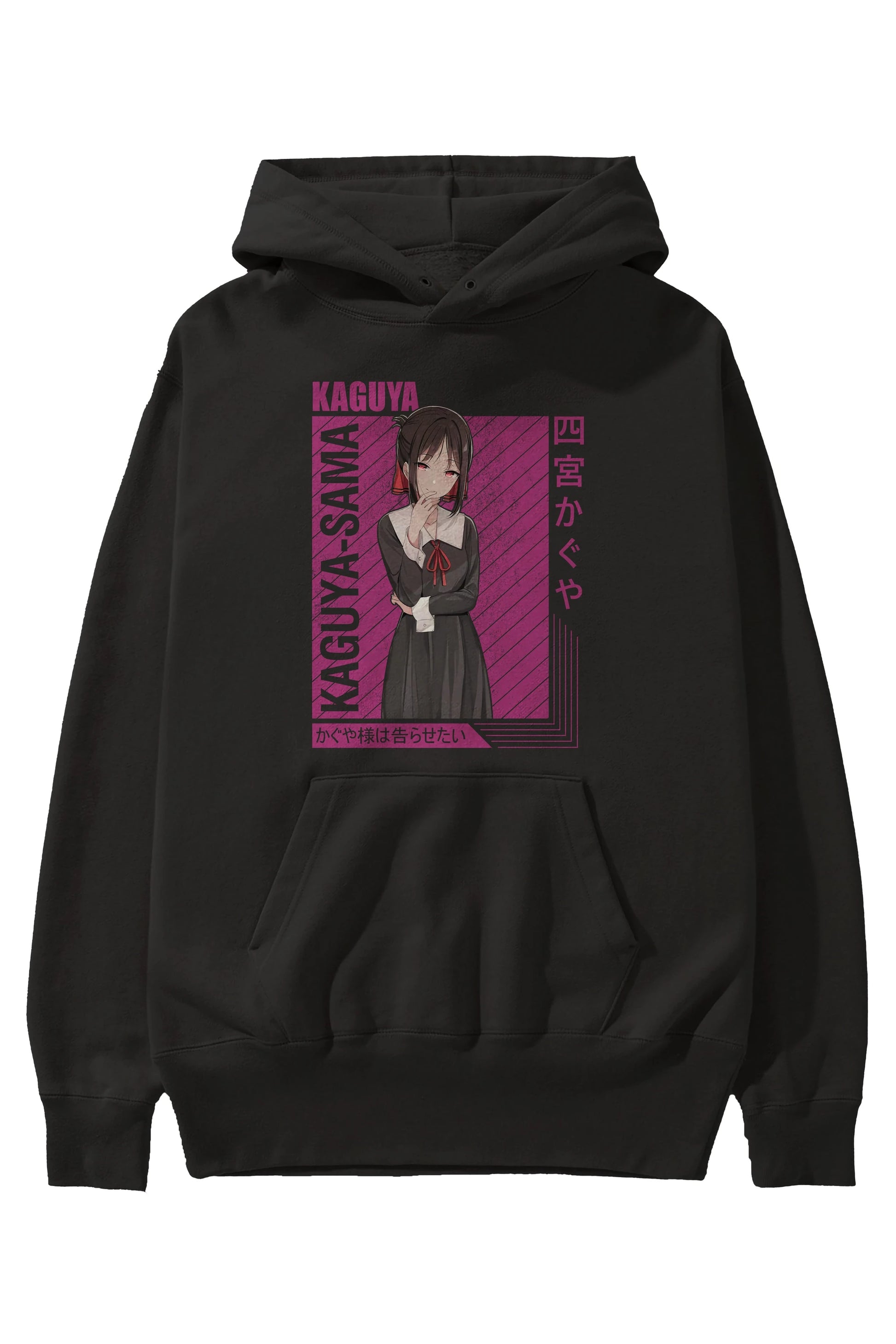Kaguya Shinomiya 4 1 Anime Ön Baskılı Hoodie Oversize Kapüşonlu Sweatshirt Erkek Kadın Unisex