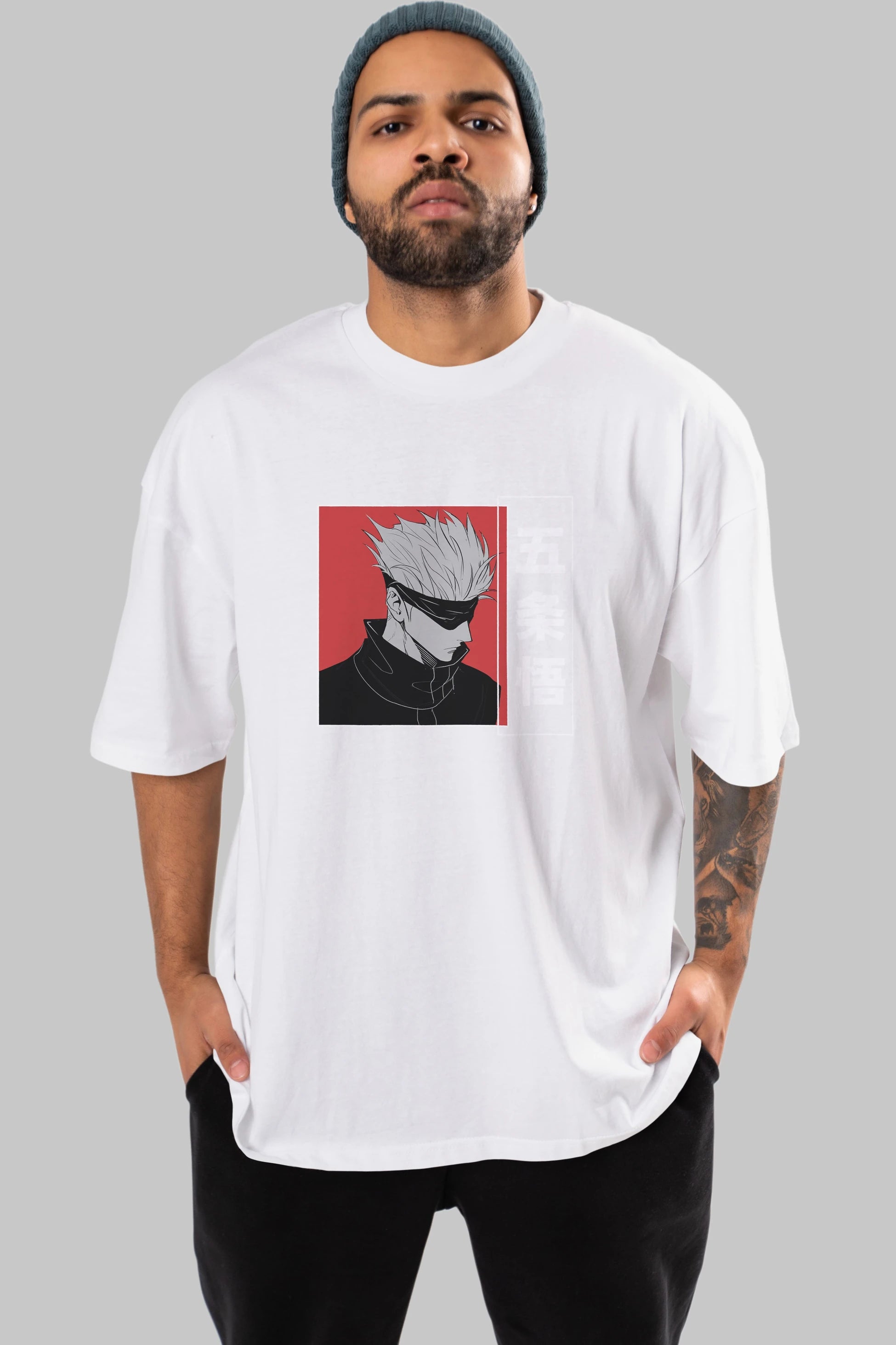 JUJUTSU KAISEN 2 Anime Ön Baskılı Oversize t-shirt %100 pamuk Erkek Kadın Unisex