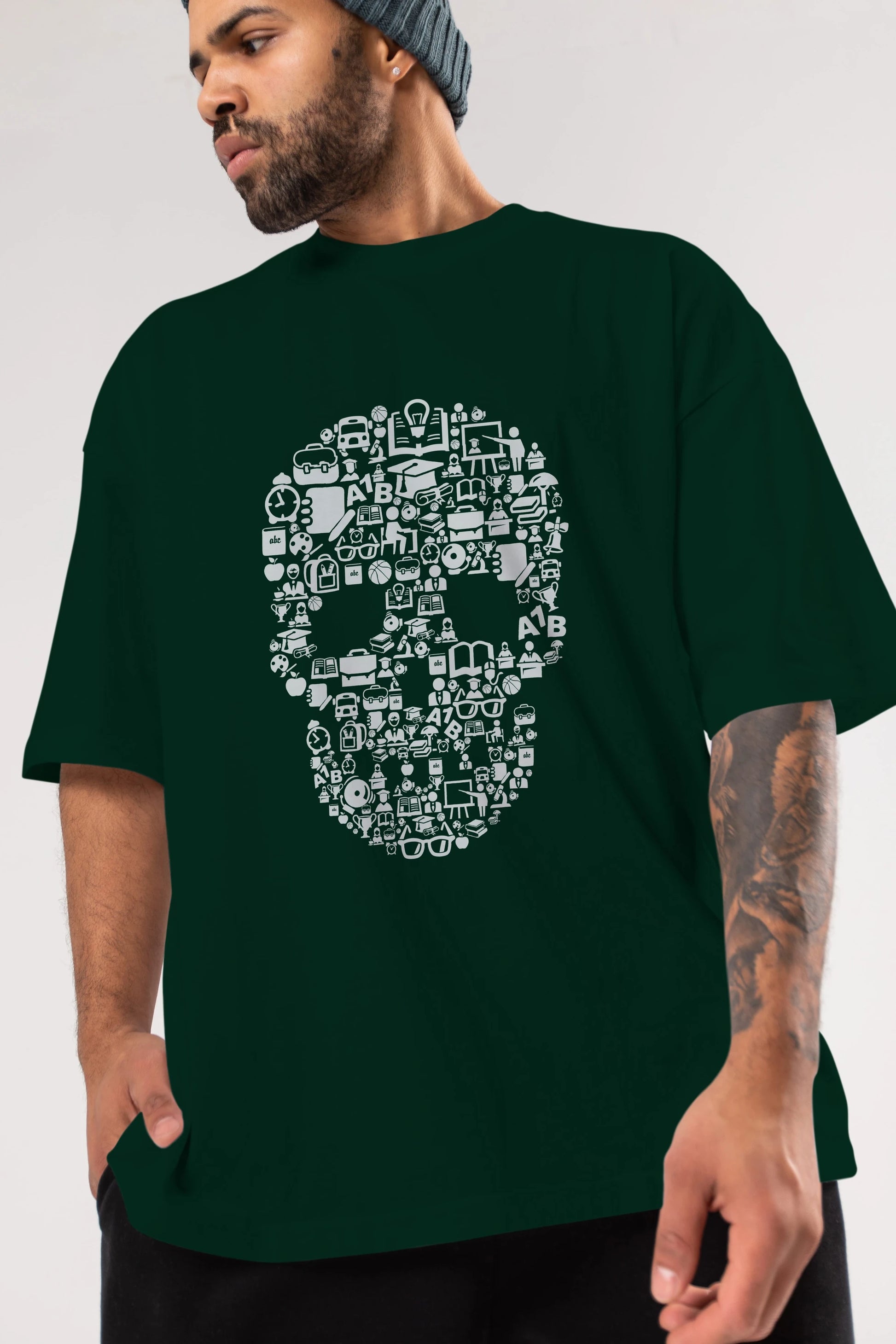 Dead  School Ön Baskılı Oversize t-shirt %100 pamuk Erkek Kadın Unisex