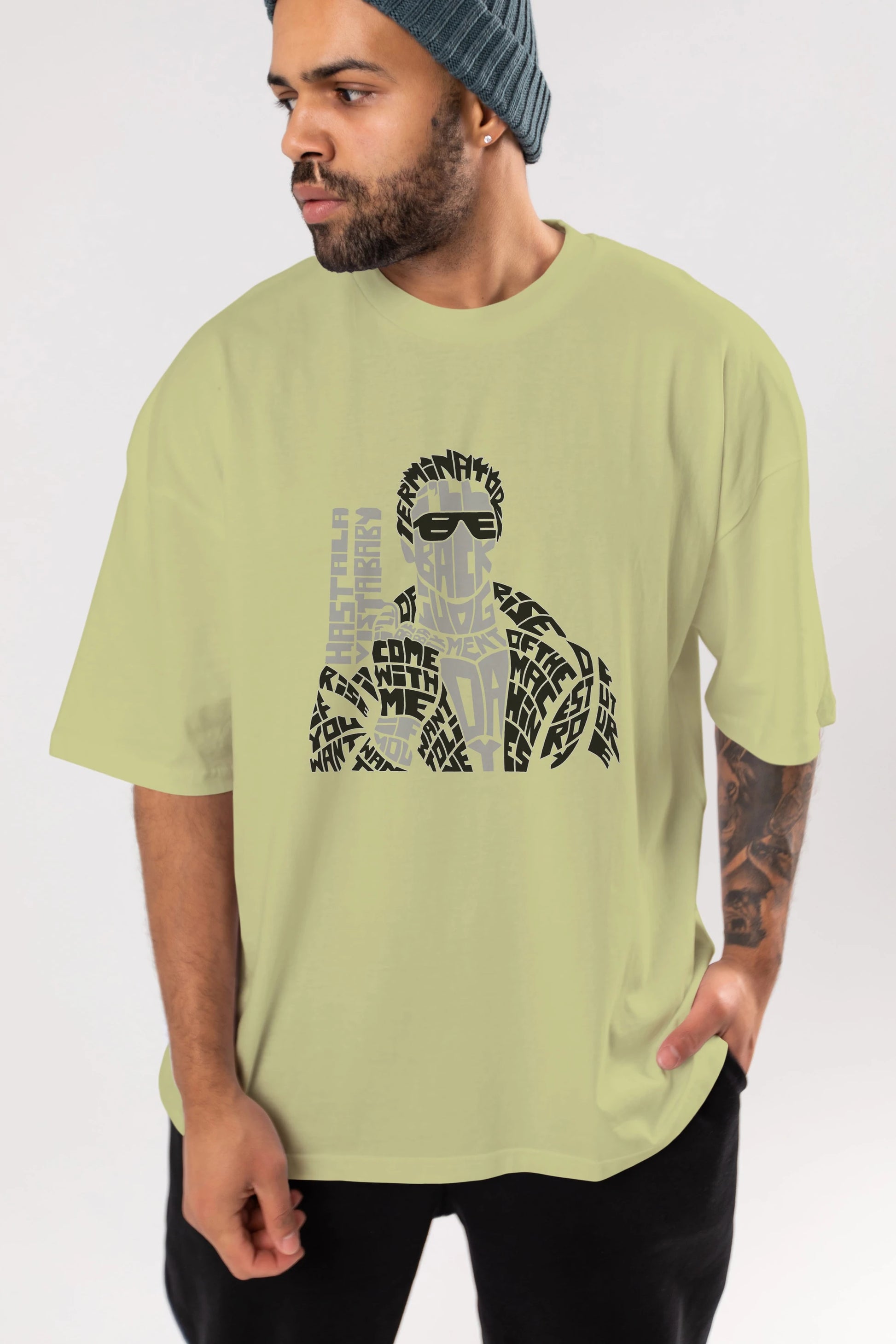 I_ll Be Back Ön Baskılı Oversize t-shirt %100 pamuk Erkek Kadın Unisex