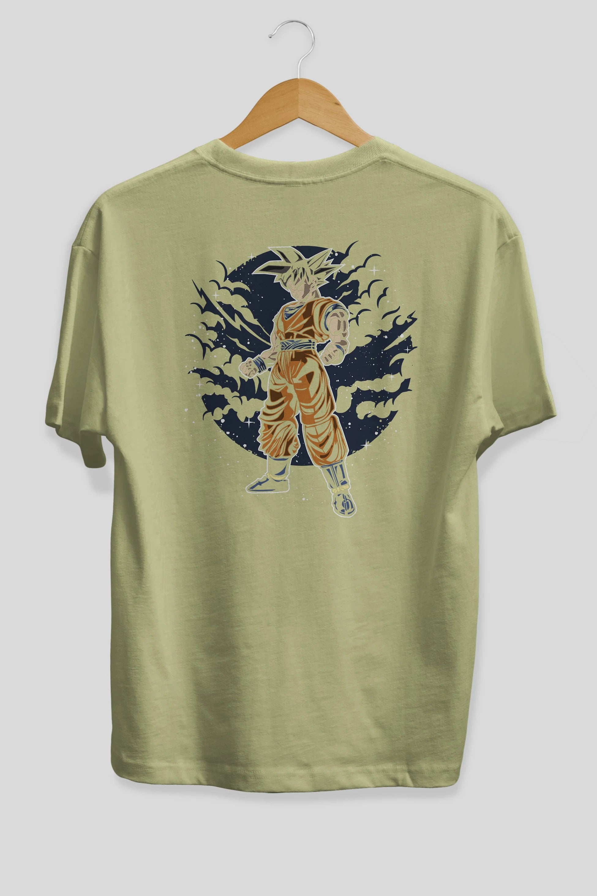 GOKU Arka Baskılı Oversize t-shirt Erkek Kadın Unisex %100 Pamuk