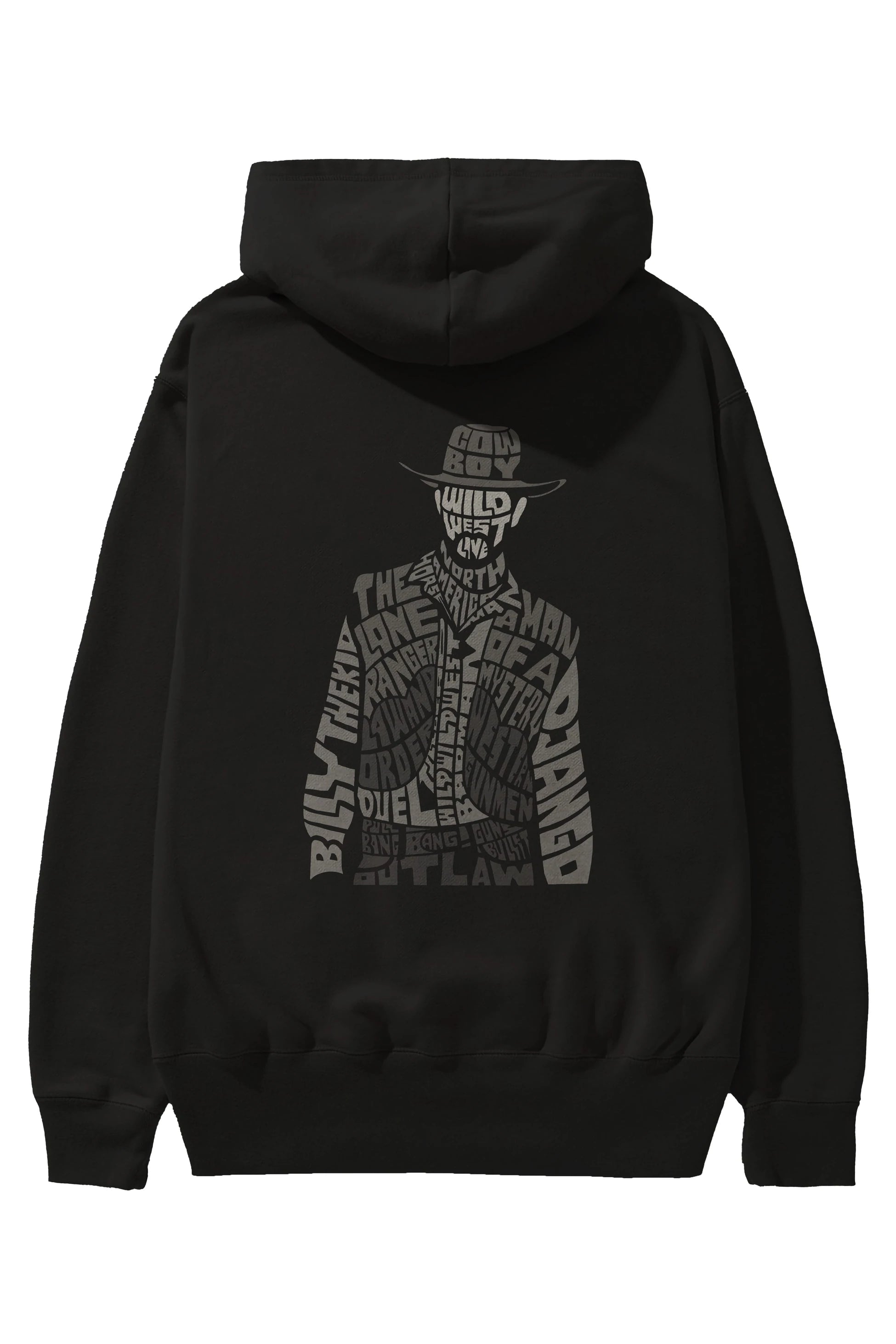 Cowboy Arka Baskılı Hoodie Oversize Kapüşonlu Sweatshirt Erkek Kadın Unisex