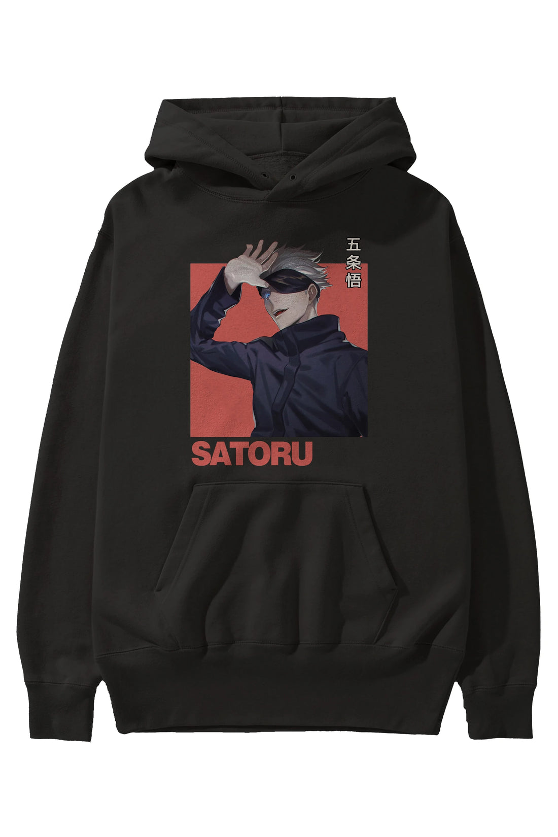 SATORU GOJO 2 Anime Ön Baskılı Hoodie Oversize Kapüşonlu Sweatshirt Erkek Kadın Unisex