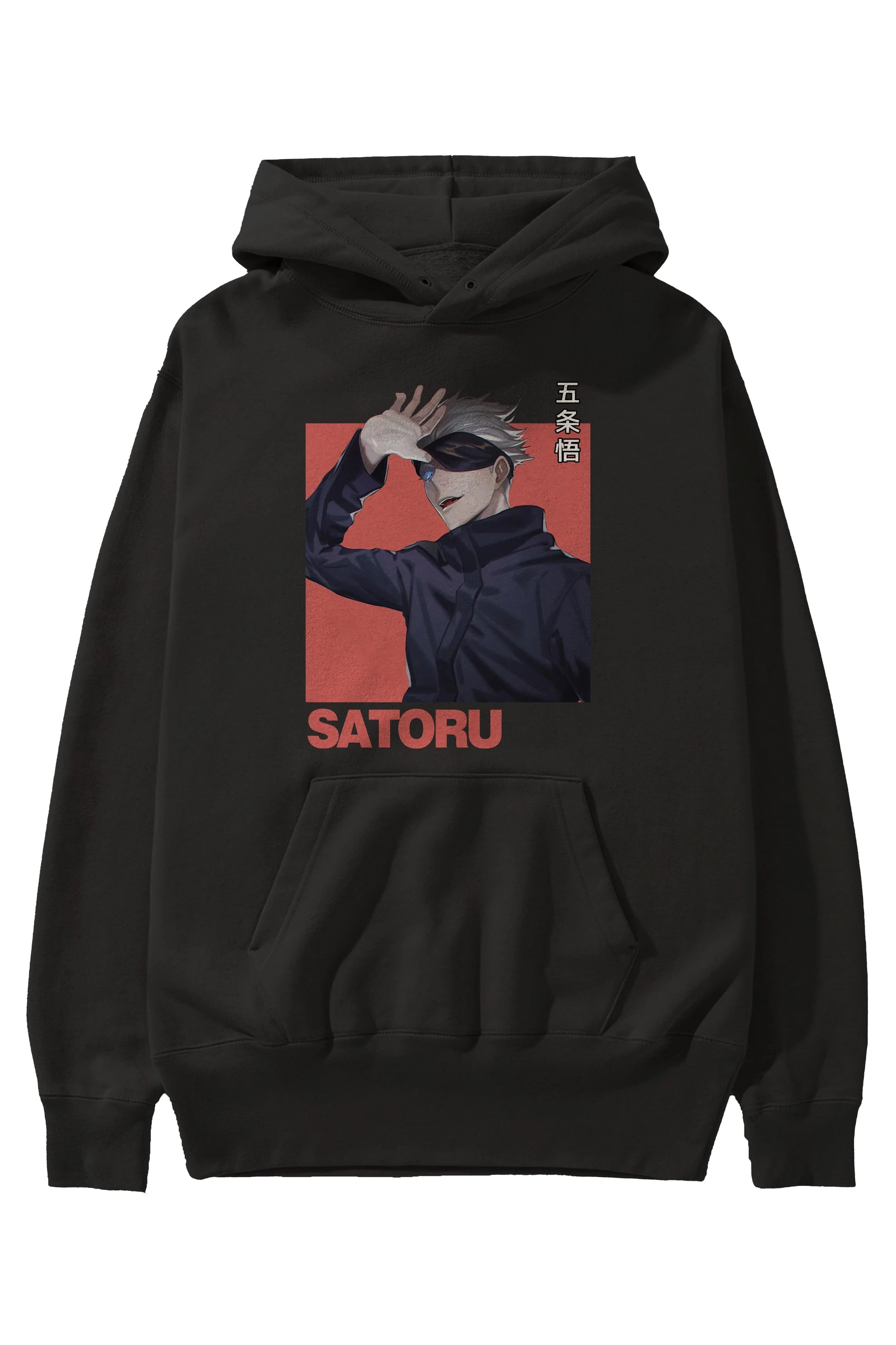SATORU GOJO 2 Anime Ön Baskılı Hoodie Oversize Kapüşonlu Sweatshirt Erkek Kadın Unisex