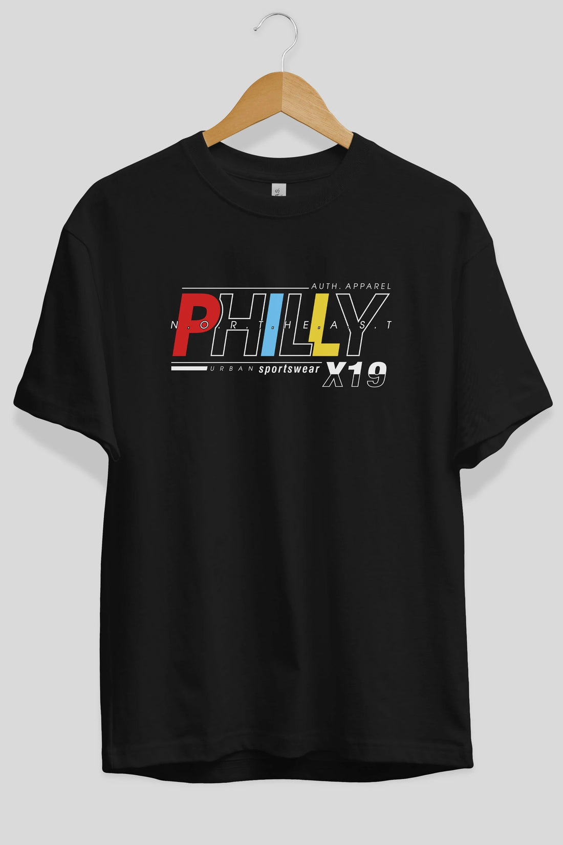Philly Ön Baskılı Oversize t-shirt Erkek Kadın Unisex