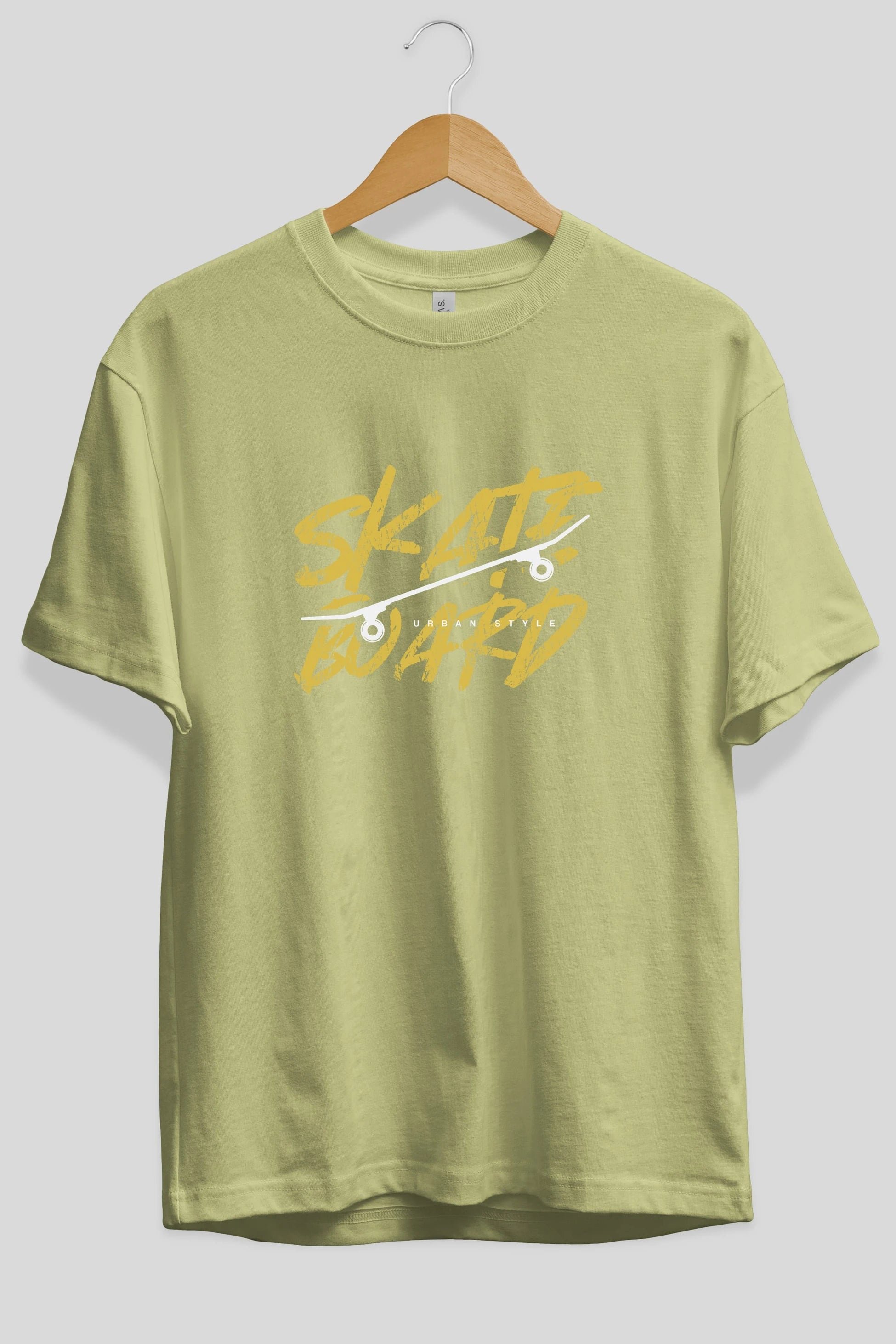 Skate Board Ön Baskılı Oversize t-shirt Erkek Kadın Unisex