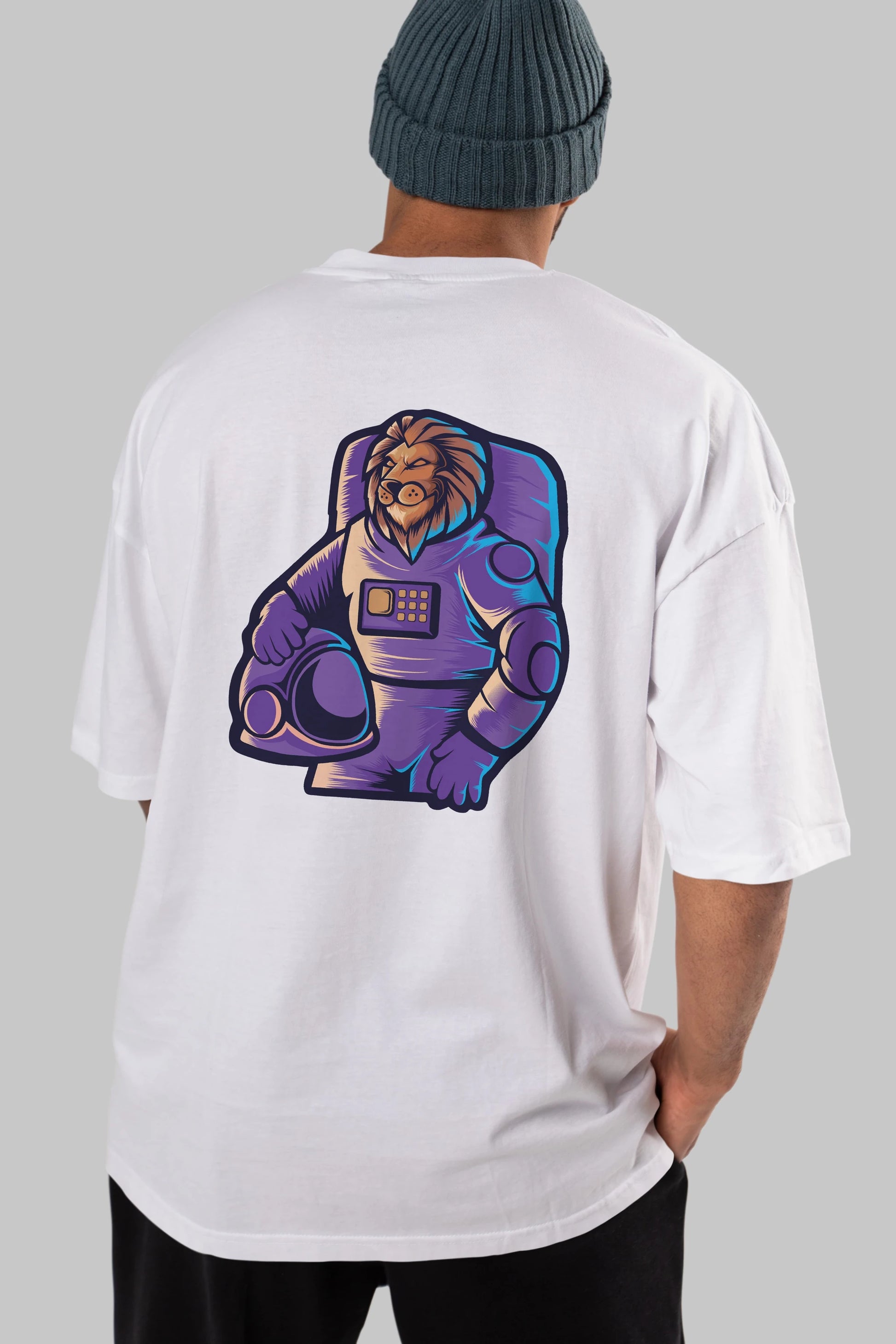 Astroking Arka Baskılı Oversize t-shirt Erkek Kadın Unisex