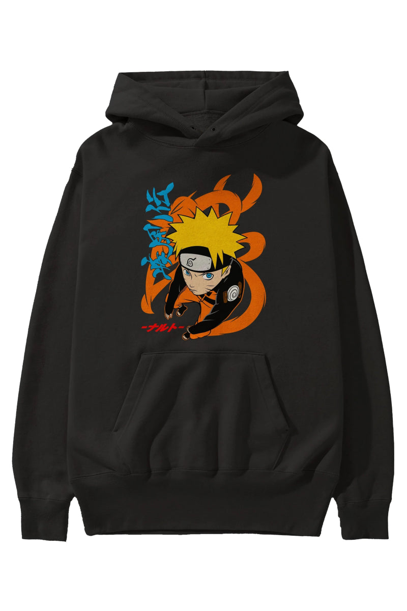 naruto uzumaki 1 Anime Ön Baskılı Hoodie Oversize Kapüşonlu Sweatshirt Erkek Kadın Unisex - Cilexi