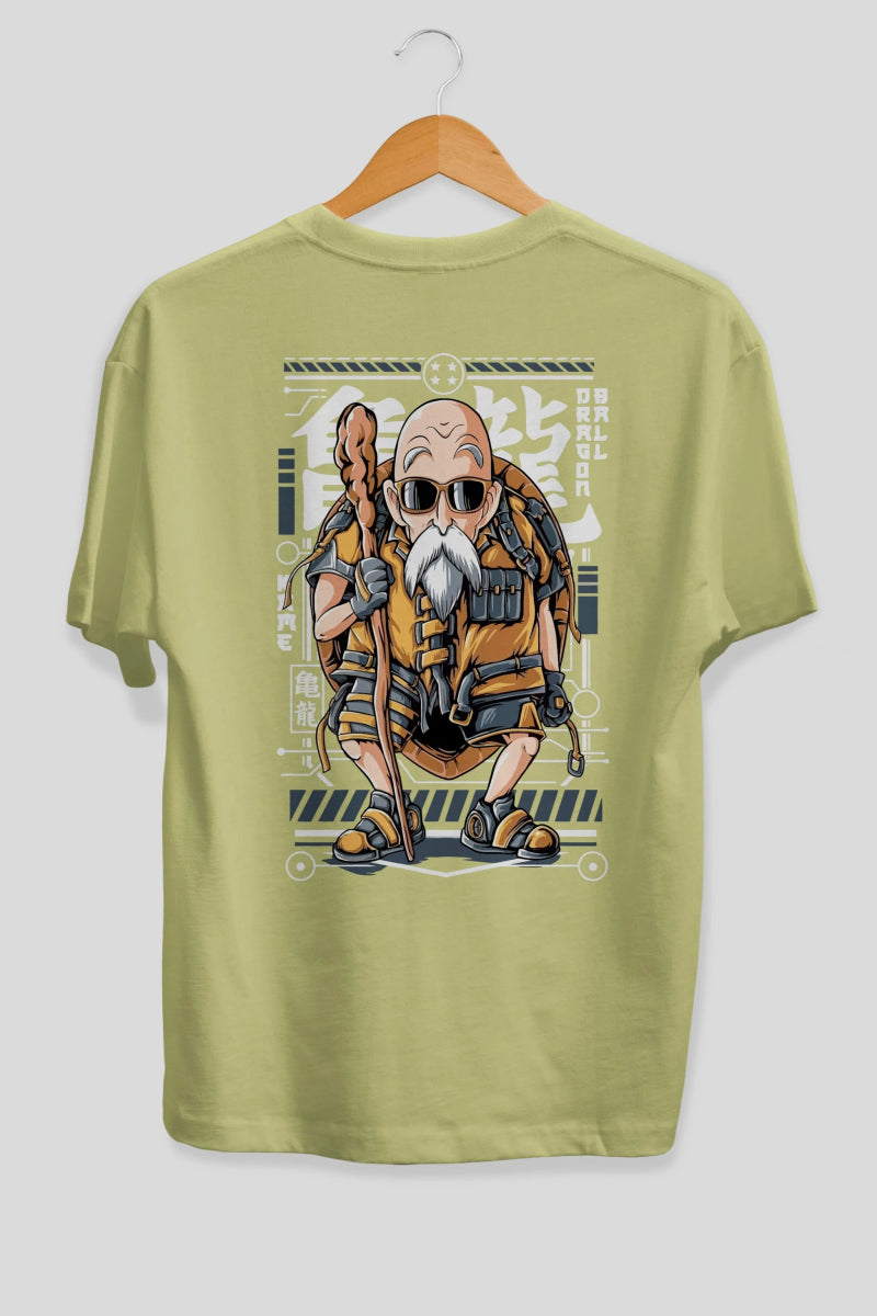 roshi new Anime Arka Baskılı Oversize t-shirt Erkek Kadın Unisex - Cilexi