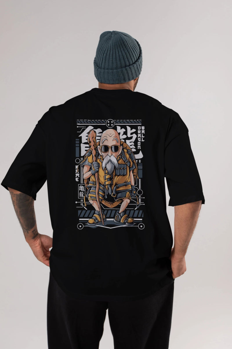 roshi new Anime Arka Baskılı Oversize t-shirt Erkek Kadın Unisex - Cilexi