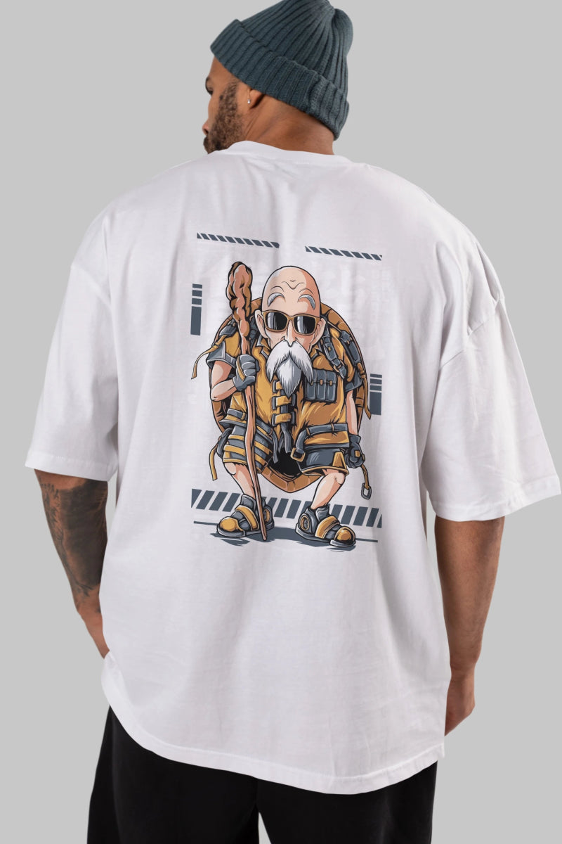 roshi new Anime Arka Baskılı Oversize t-shirt Erkek Kadın Unisex - Cilexi
