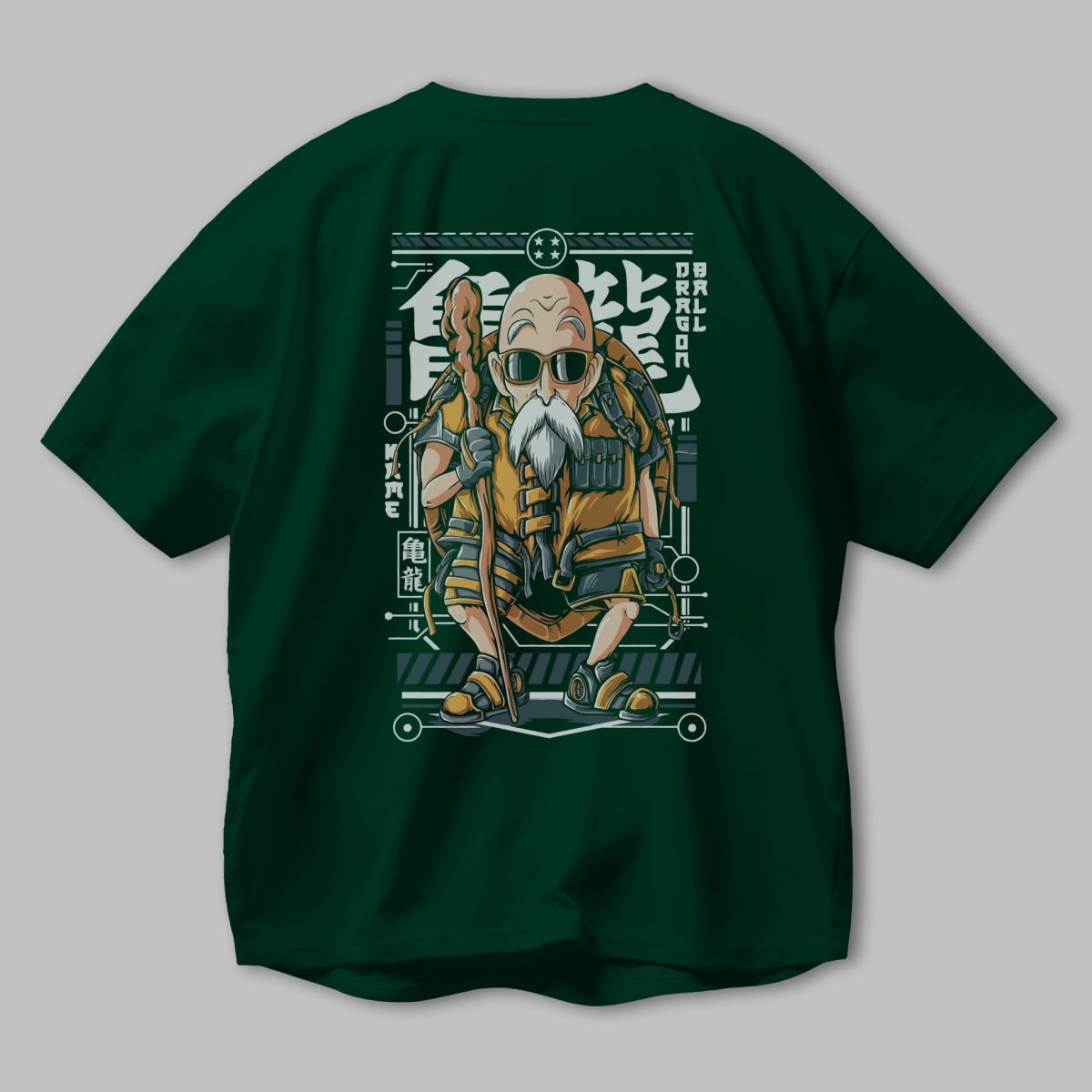 roshi new Anime Arka Baskılı Oversize t-shirt Erkek Kadın Unisex - Cilexi