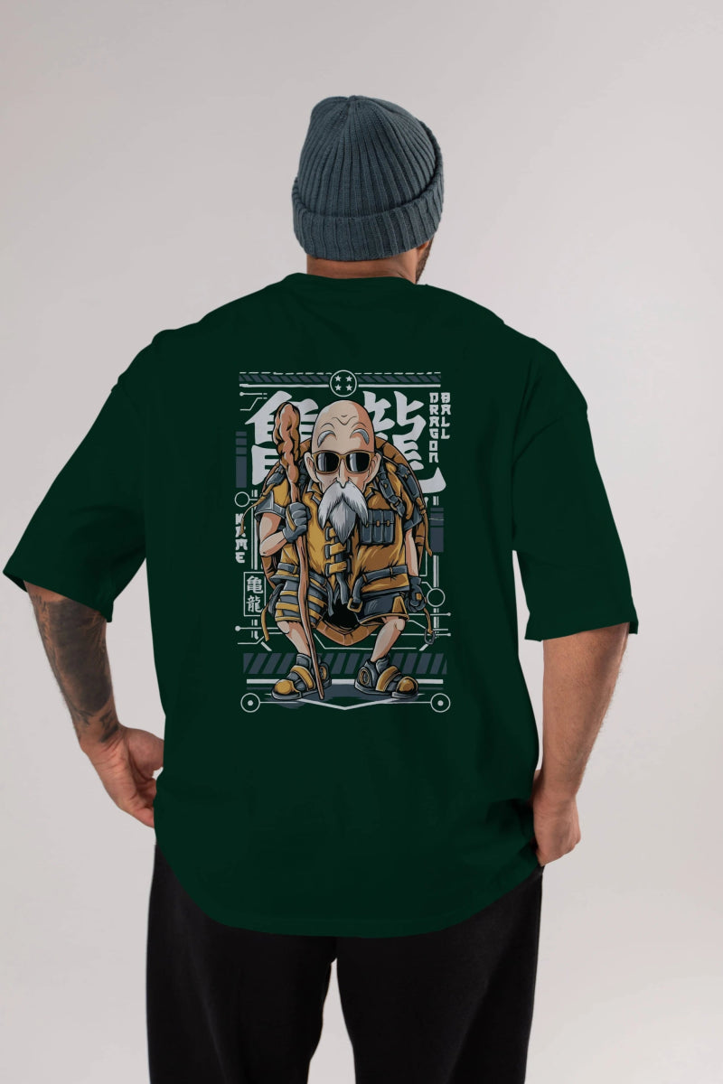 roshi new Anime Arka Baskılı Oversize t-shirt Erkek Kadın Unisex - Cilexi