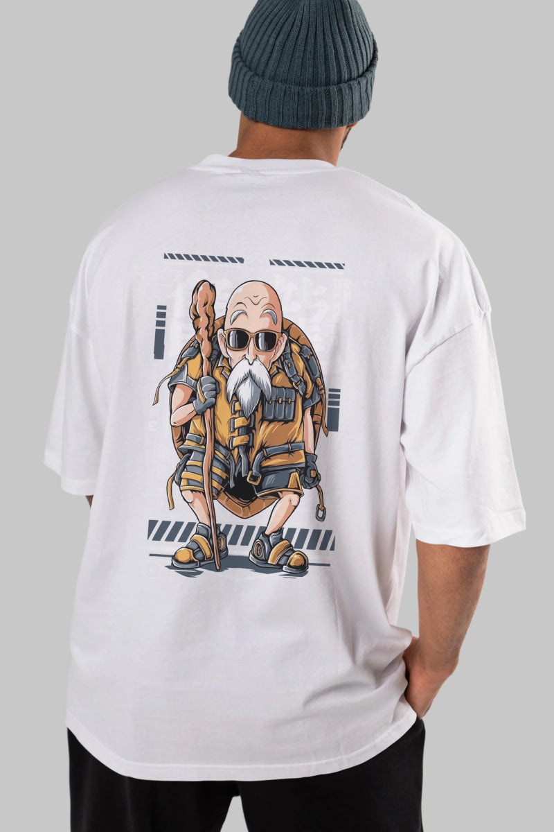 roshi new Anime Arka Baskılı Oversize t-shirt Erkek Kadın Unisex - Cilexi