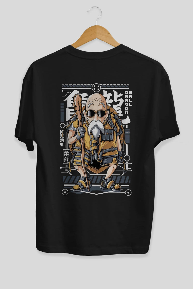 roshi new Anime Arka Baskılı Oversize t-shirt Erkek Kadın Unisex - Cilexi