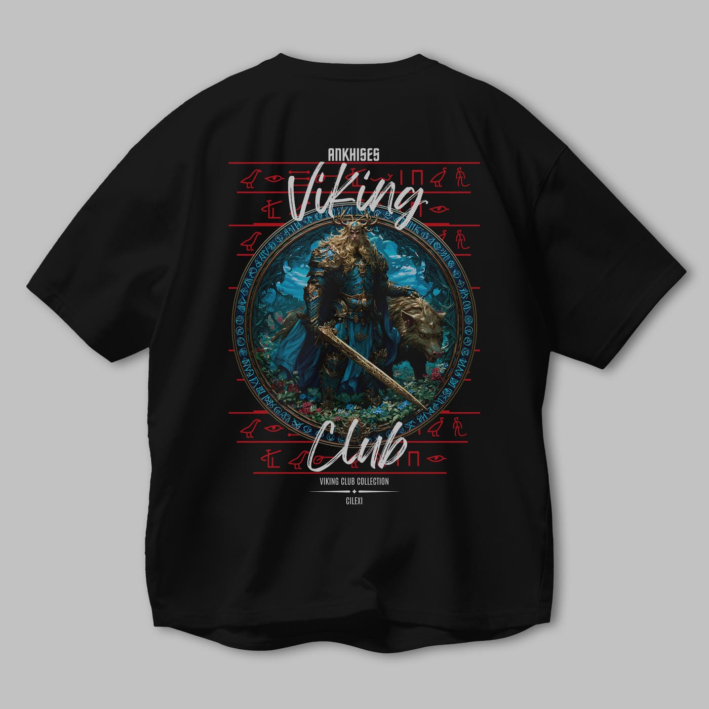Freyr Baskılı Oversize t-shirt Erkek Kadın %100 Pamuk Bisiklet Yaka tişort