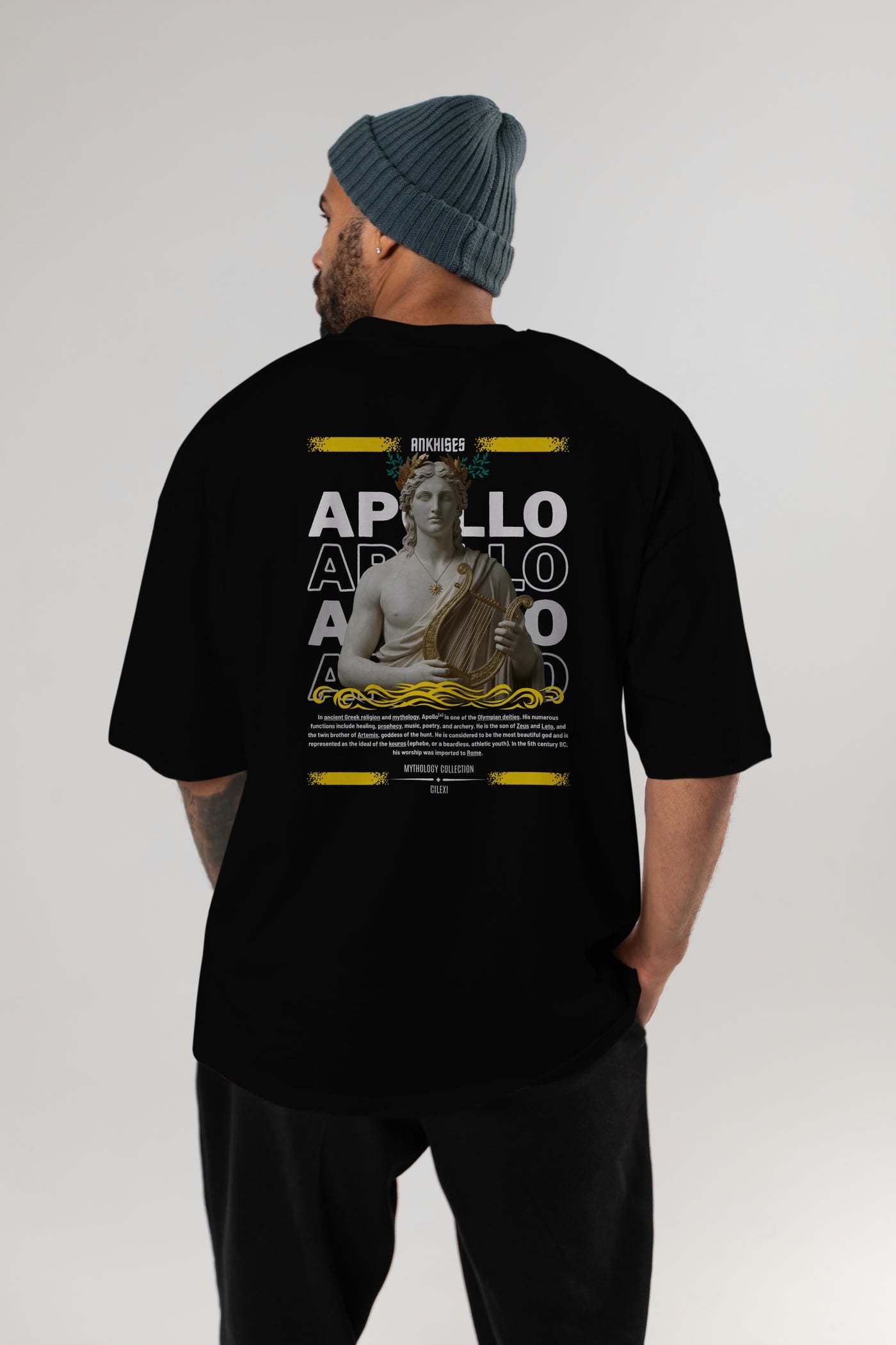 Apollo 1 Arka Baskılı Oversize t-shirt Erkek Kadın %100 Pamuk Bisiklet Yaka tişort