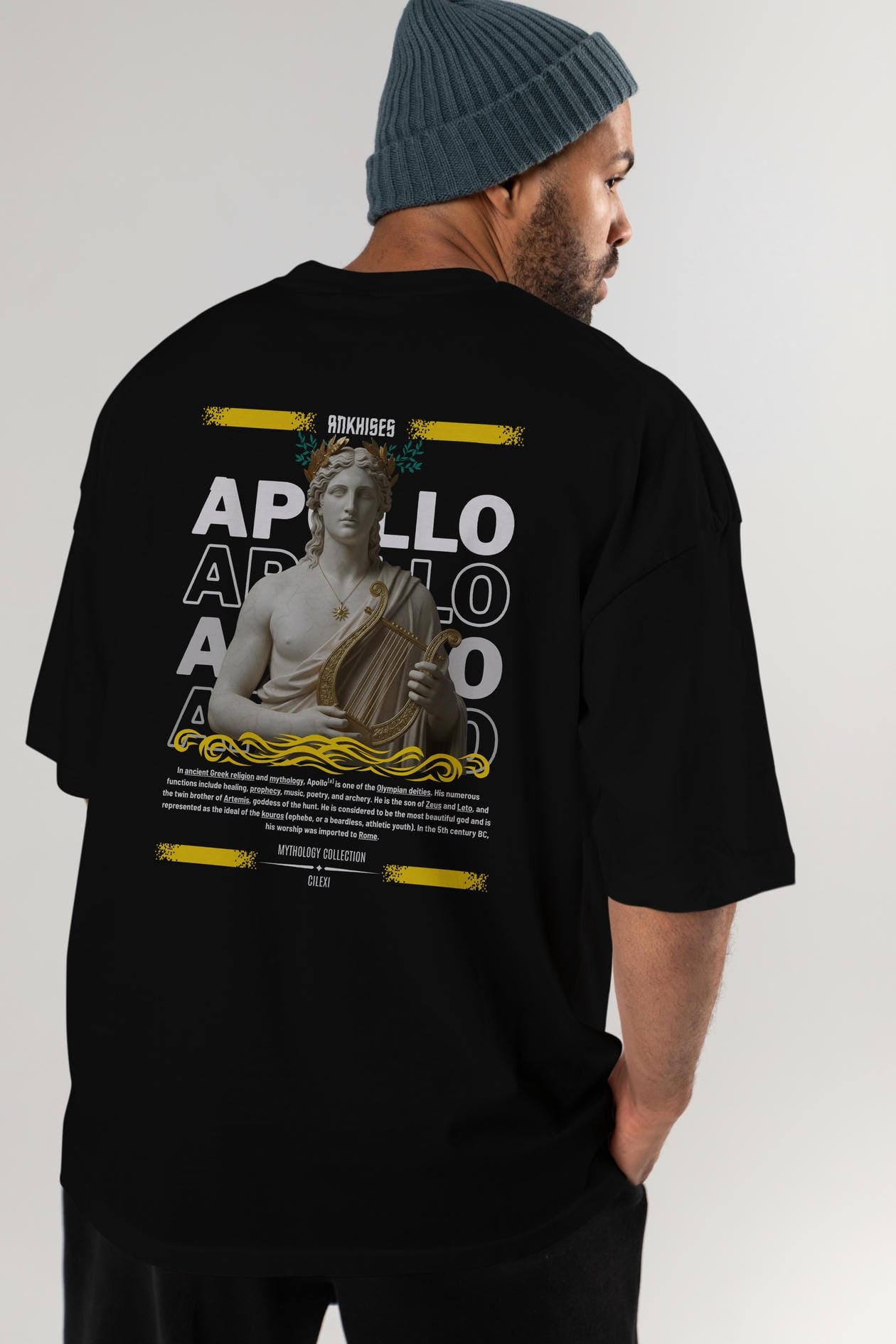 Apollo 1 Arka Baskılı Oversize t-shirt Erkek Kadın %100 Pamuk Bisiklet Yaka tişort