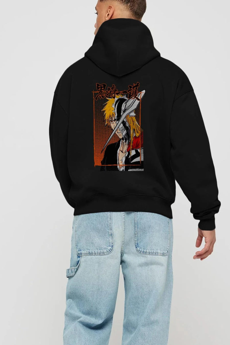 thelust Anime Arka Baskılı Hoodie Oversize Kapüşonlu Sweatshirt Erkek Kadın Unisex - Cilexi