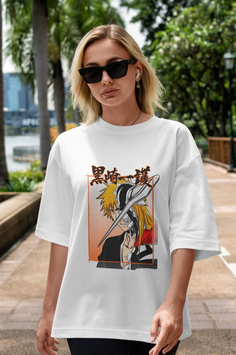 thelust Anime Ön Baskılı Oversize t-shirt %100 pamuk Erkek Kadın Unisex - Cilexi