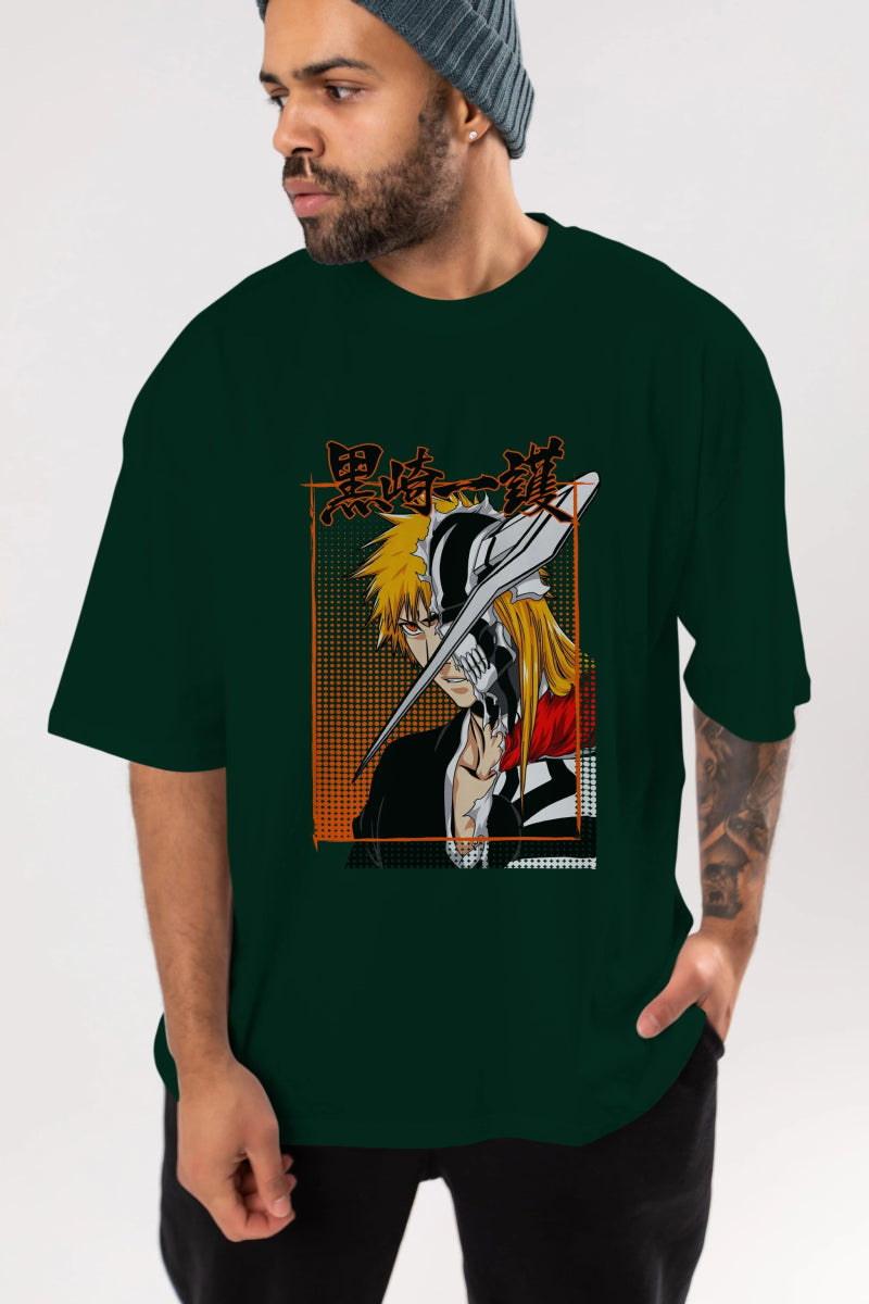 thelust Anime Ön Baskılı Oversize t-shirt %100 pamuk Erkek Kadın Unisex - Cilexi